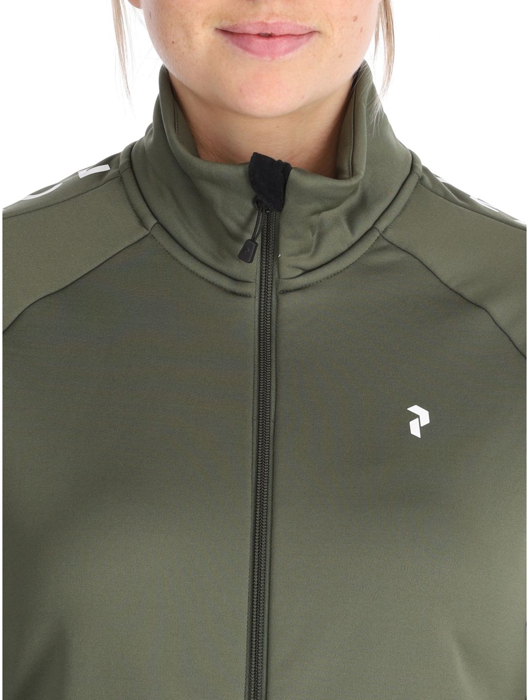 Peak Performance, W Rider Zip chaleco mujeres Pine Needle verde 