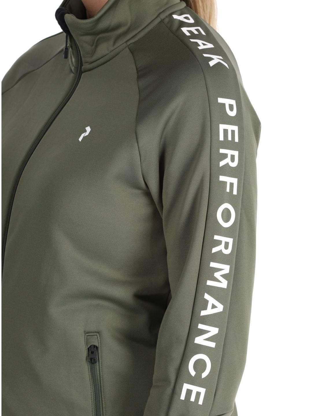 Peak Performance, W Rider Zip chaleco mujeres Pine Needle verde 