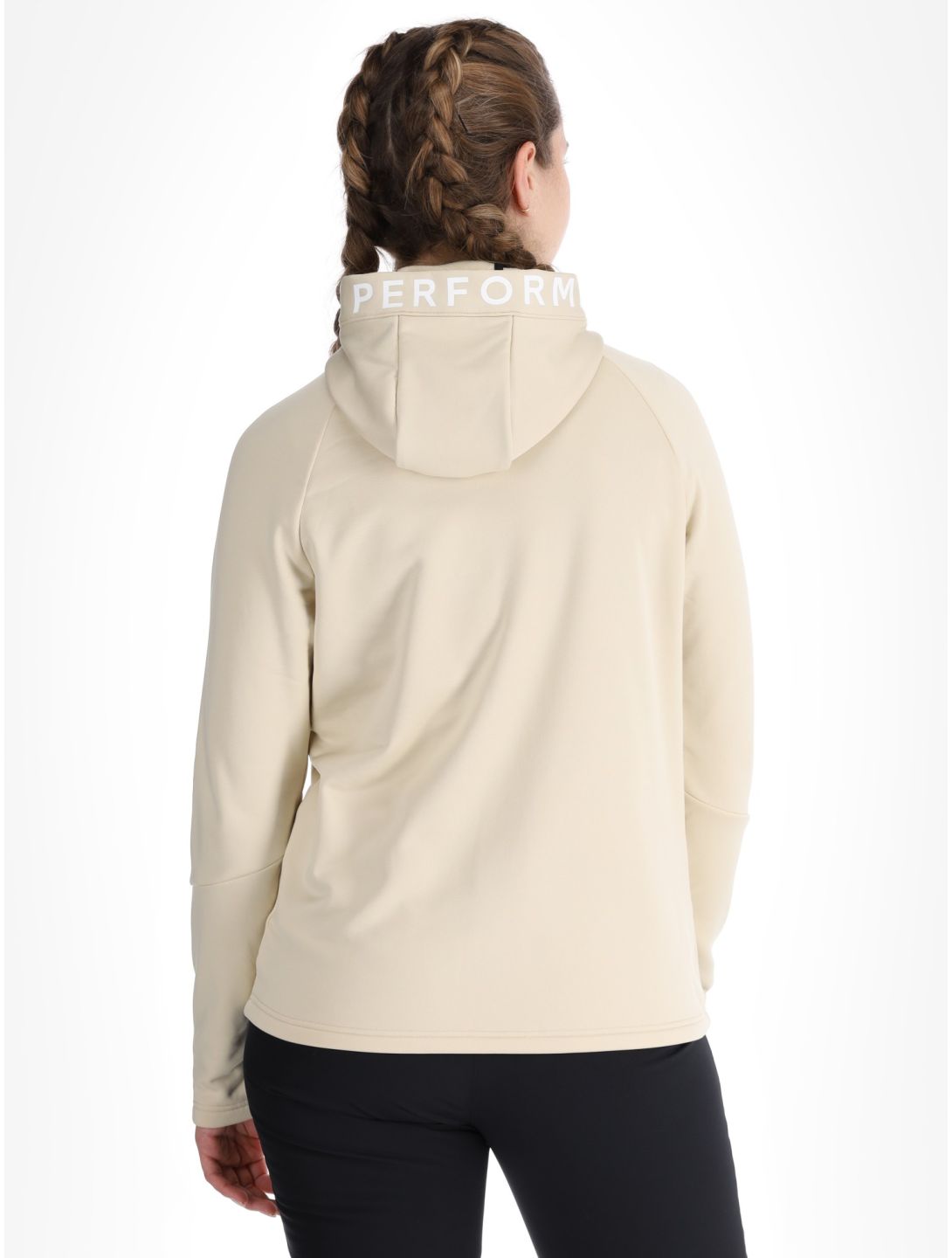 Peak Performance, W Rider Zip Hood chaleco mujeres Sand Fog beige 