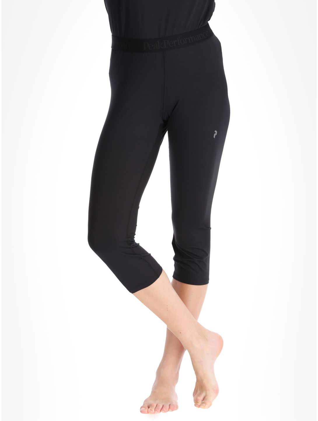 Peak Performance, W Spirit Short John 3/4 pantalón termoactivo mujeres Black negro 