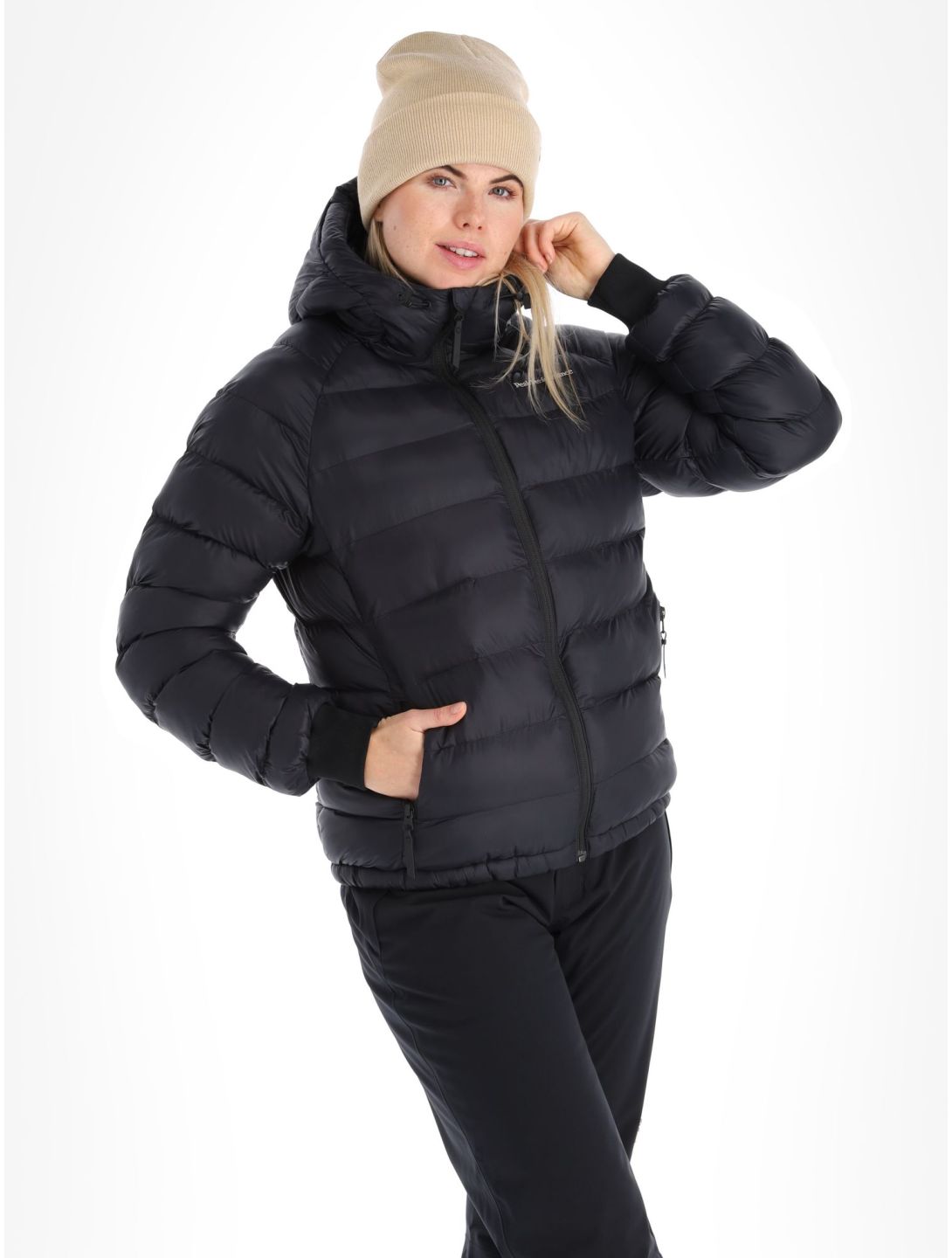 Peak Performance, W Tomic Insulated Hood chaqueta de plumas mujeres Black negro 