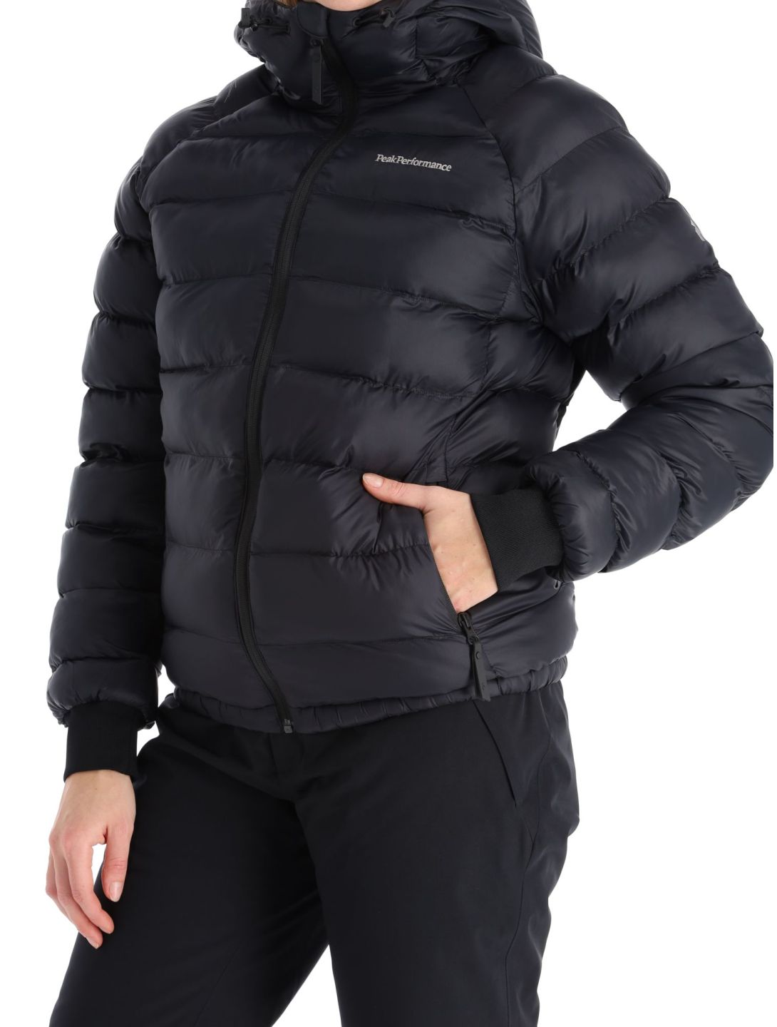 Peak Performance, W Tomic Insulated Hood chaqueta de plumas mujeres Black negro 