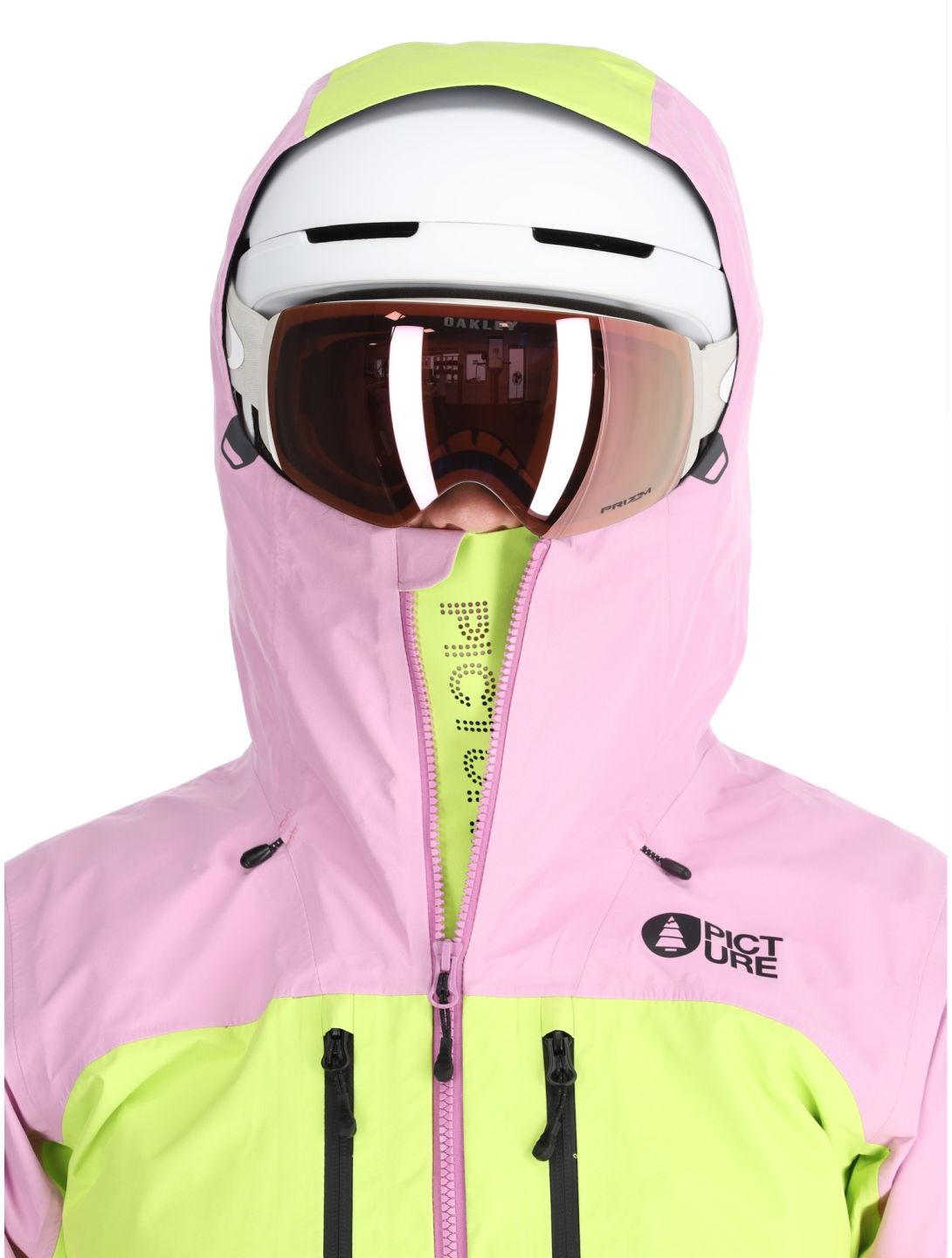 Picture, Acidid 3L chaqueta de esquí hardshell mujeres Orchid Acid Lime rosa, verde 