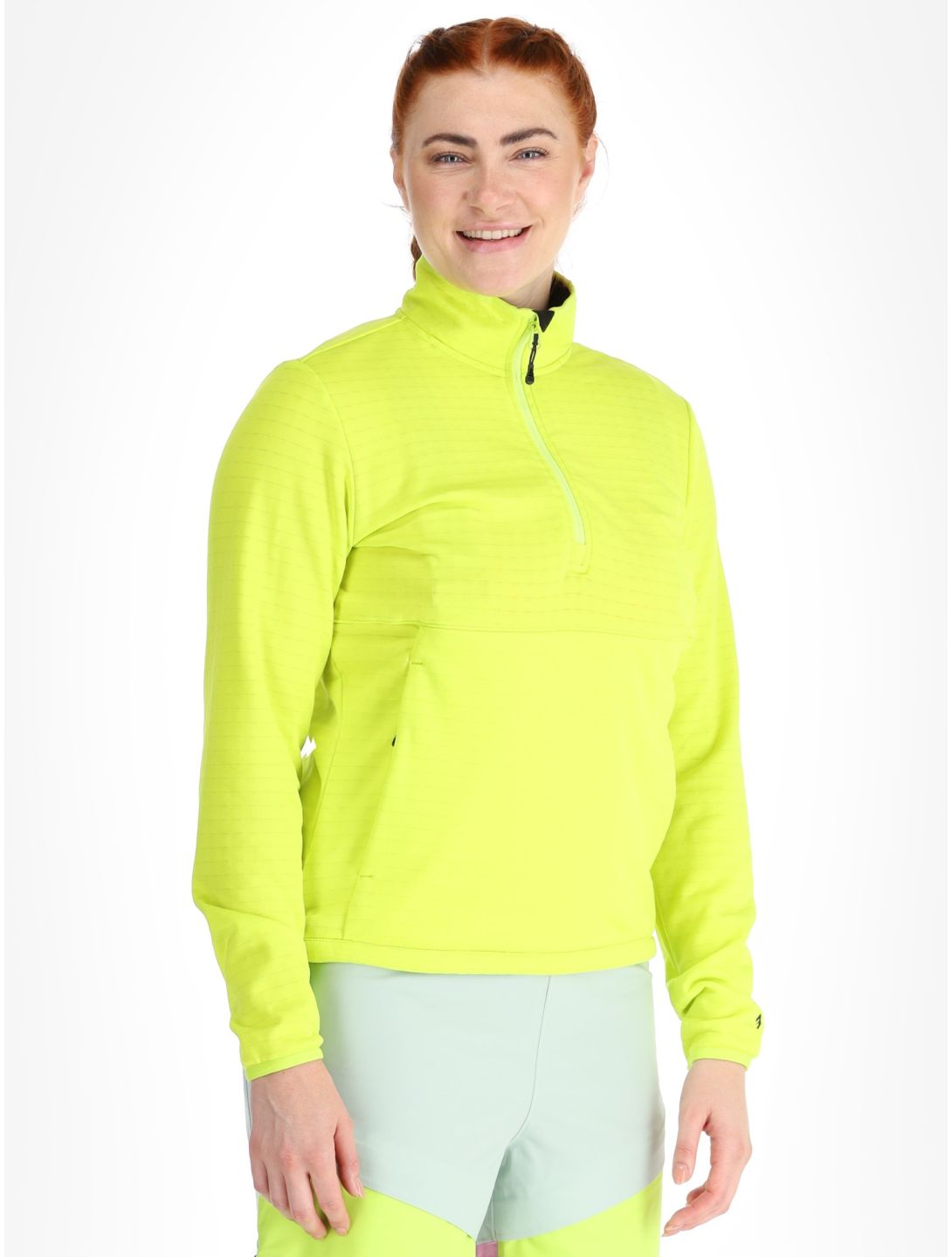 Picture, Bake W 1/4 Grid jersey mujeres Acid Lime verde 