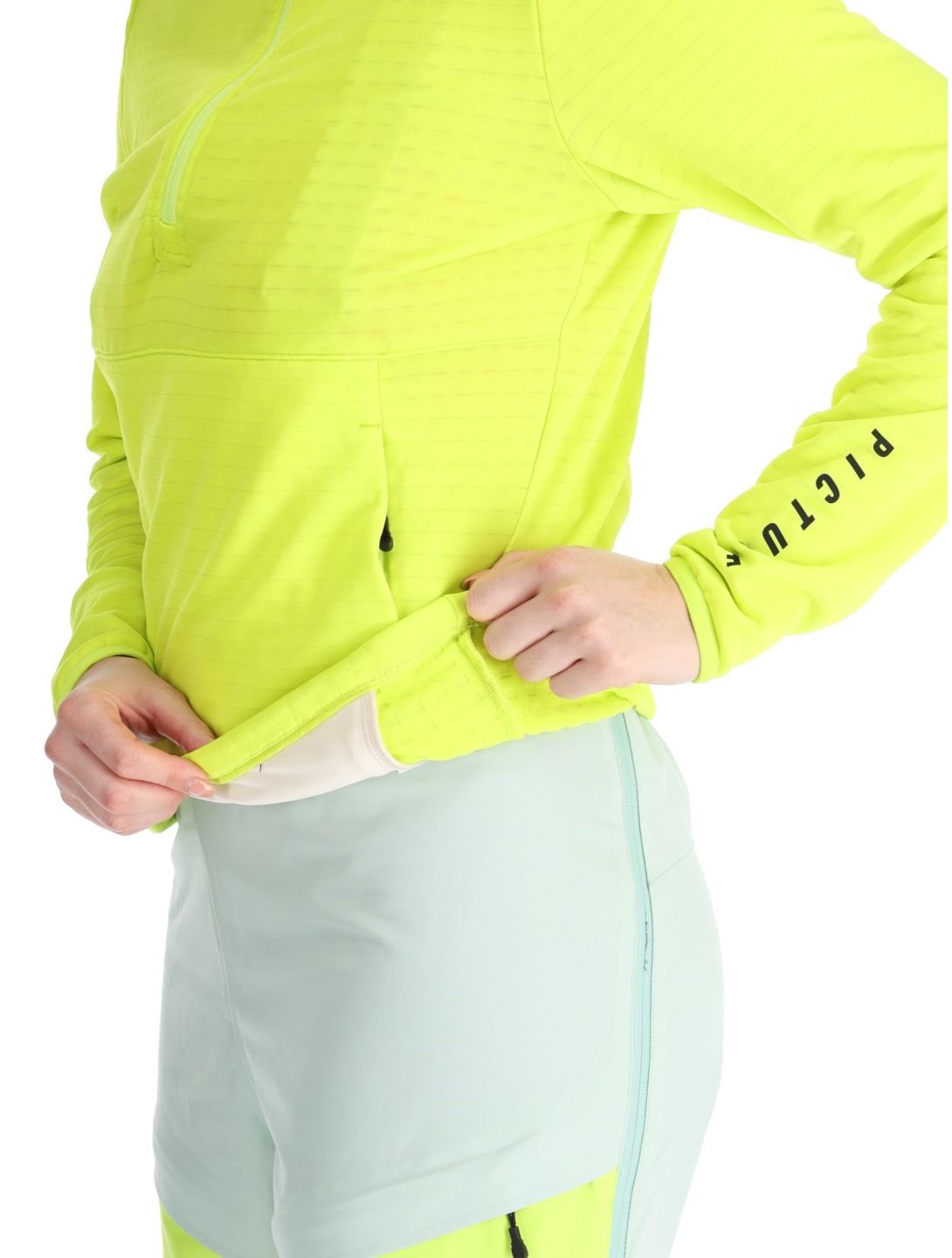 Picture, Bake W 1/4 Grid jersey mujeres Acid Lime verde 