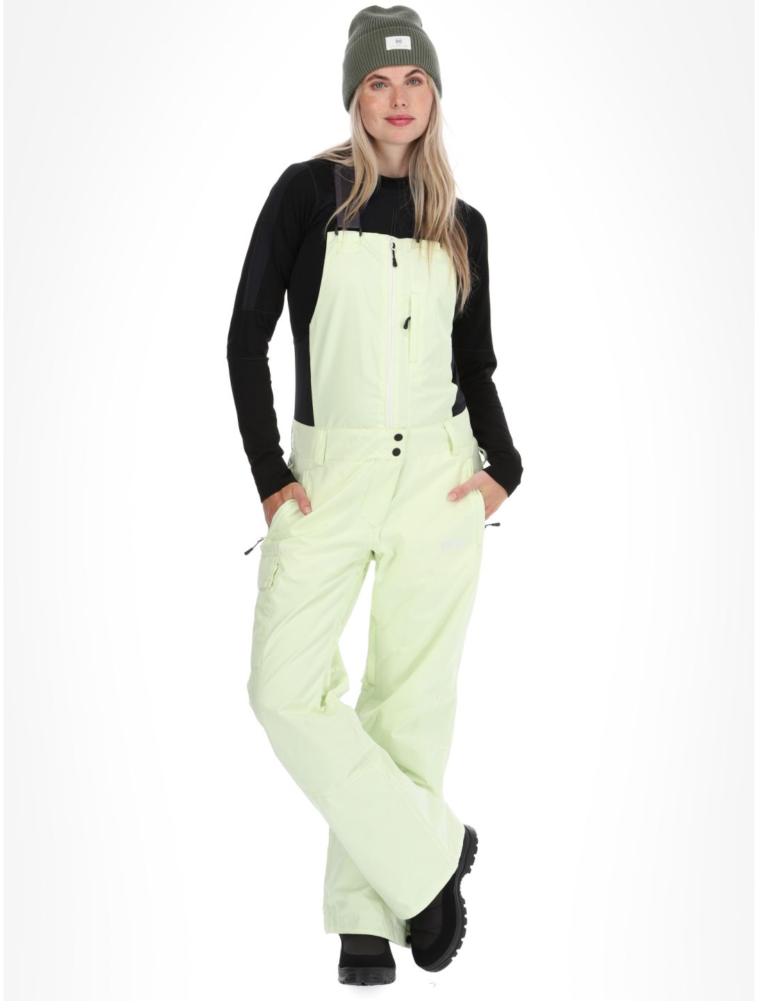 Picture, Brita pantalones de esquí BIB mujeres Lime Cream verde 