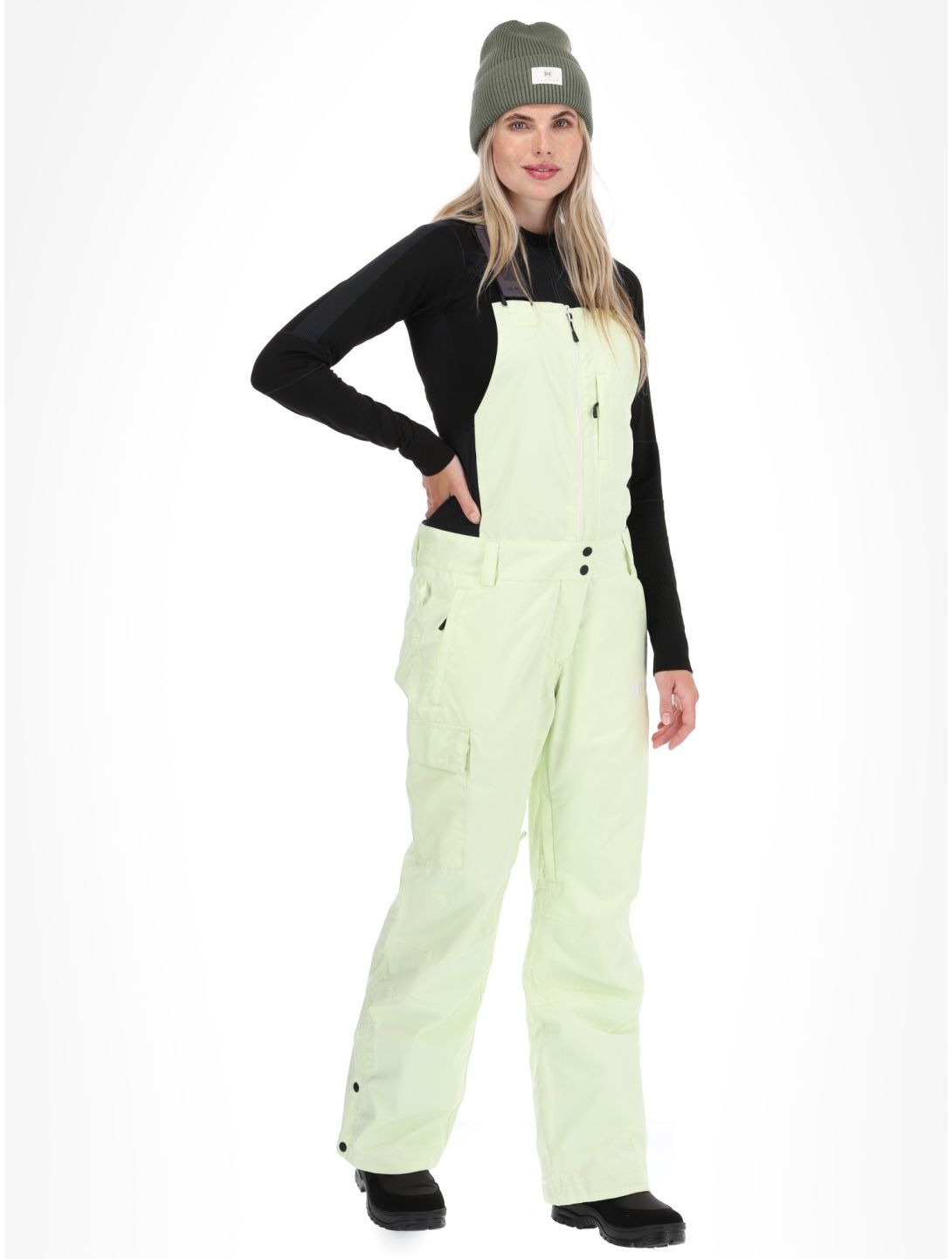 Picture, Brita pantalones de esquí BIB mujeres Lime Cream verde 