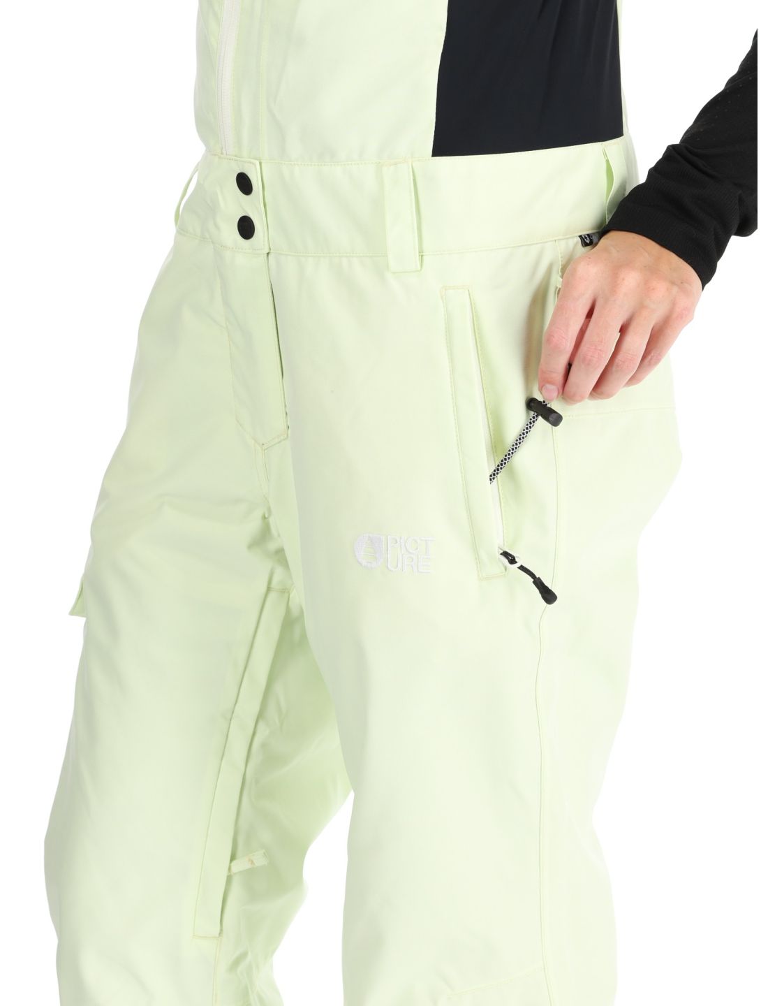 Picture, Brita pantalones de esquí BIB mujeres Lime Cream verde 