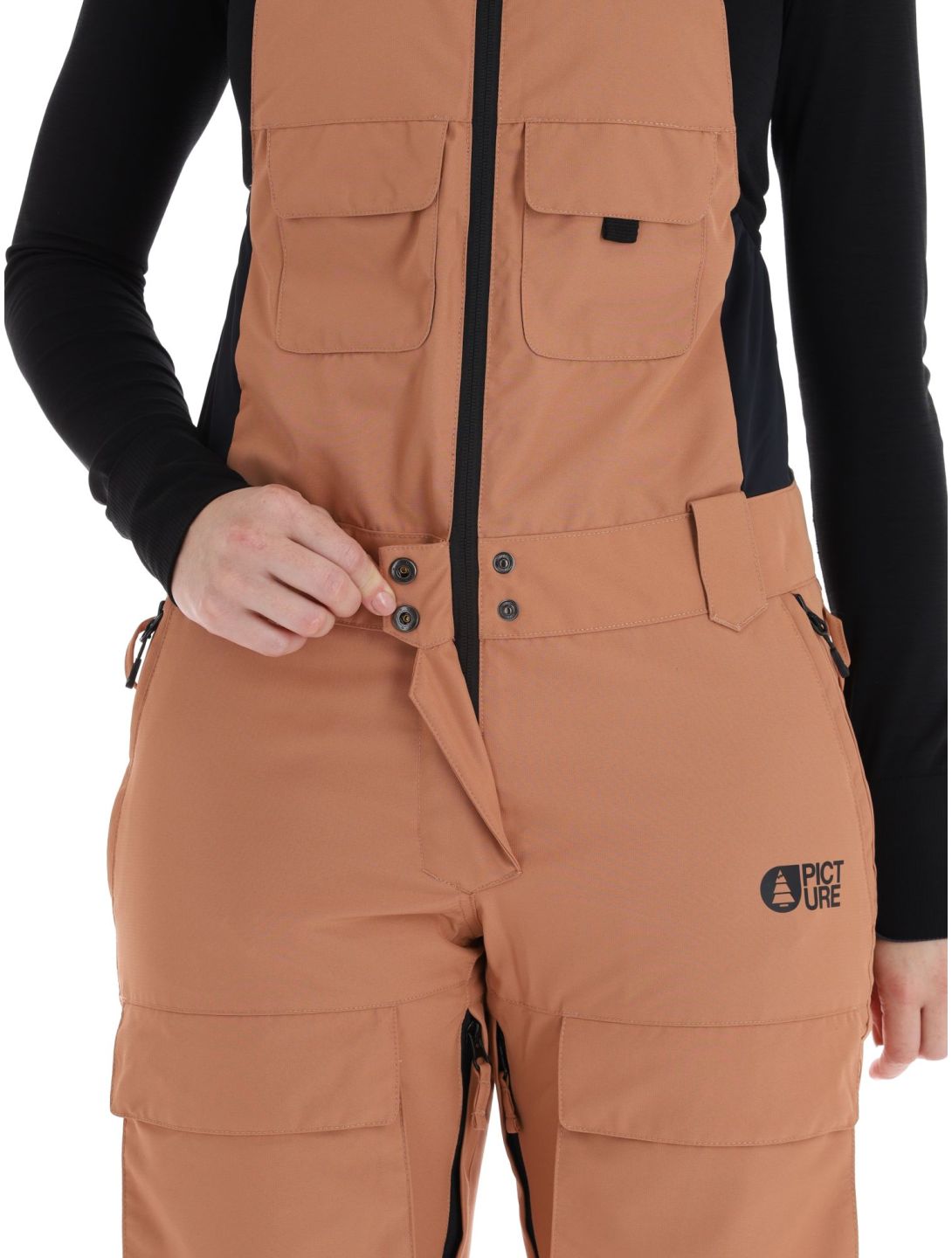 Picture, Brita BIB pantalones de esquí BIB mujeres Latte beige 