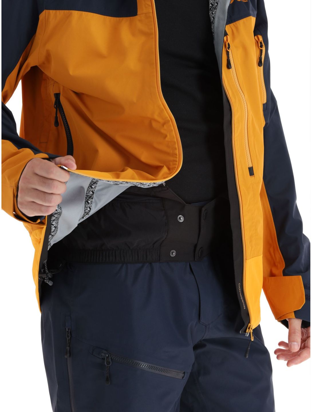 Picture, Broader 3L chaqueta de esquí hardshell hombres Camel-Dark Blue azul, naranja 