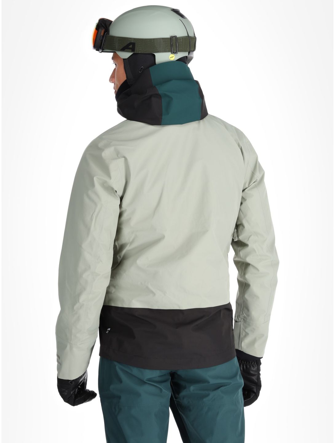 Picture, Broader 3L chaqueta de esquí hardshell hombres Shadow Ponderosa Pine Black negro, verde 