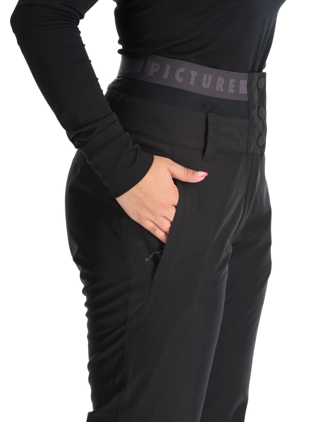 Picture, Exa pantalones de esquí mujeres Black negro 