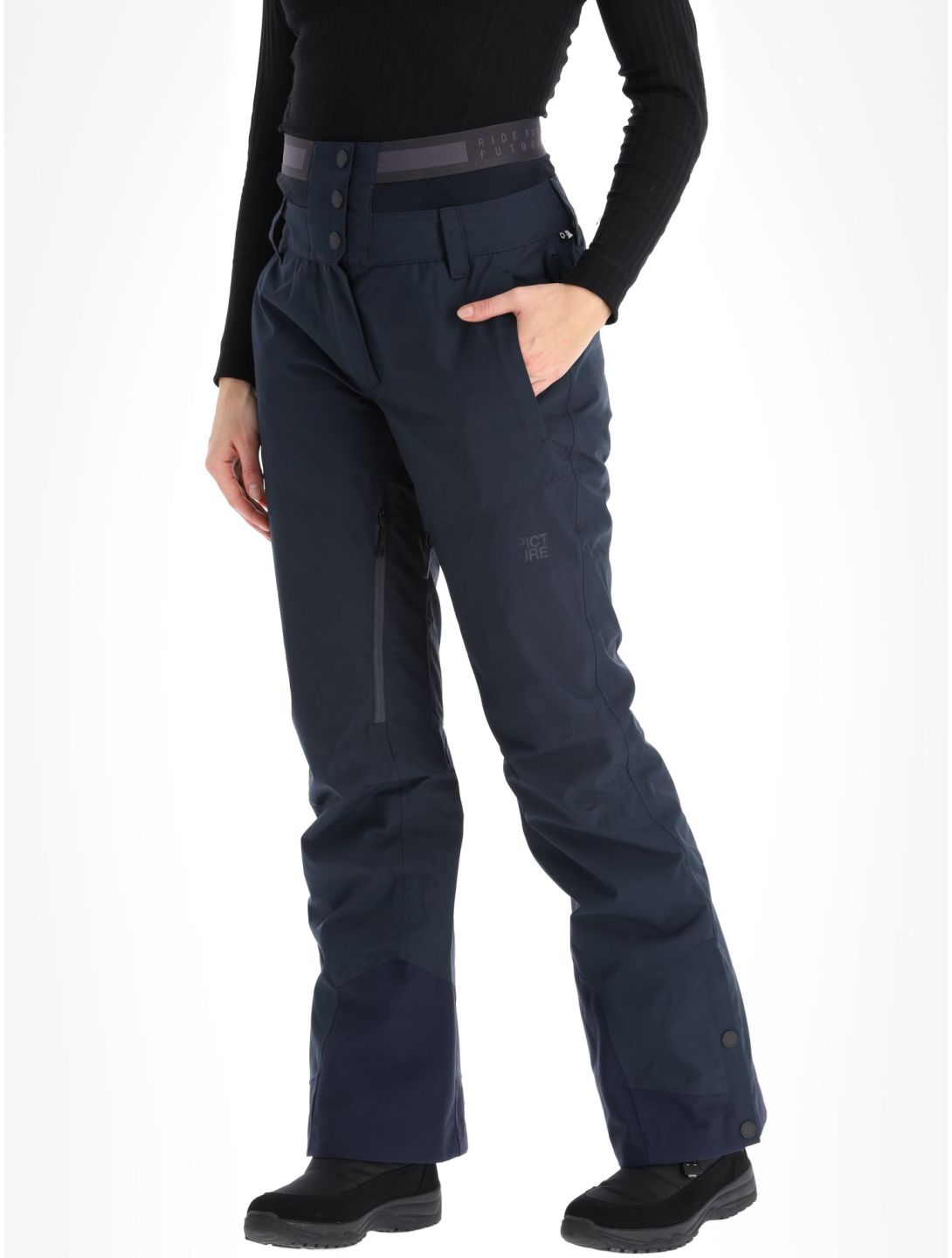 Picture, Exa pantalones de esquí mujeres Dark Blue azul 