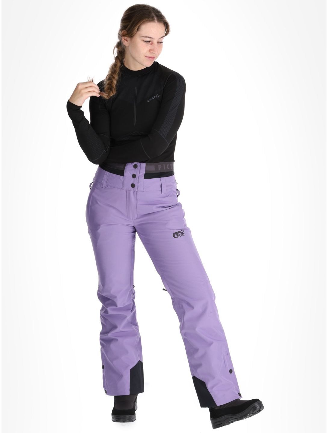 Picture, Exa pantalones de esquí mujeres Paisley Purple púrpura 