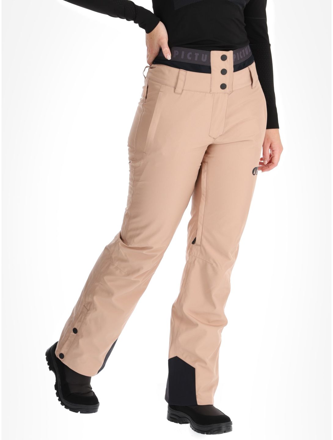 Picture, Exa pantalones de esquí mujeres Roebuck marrón 