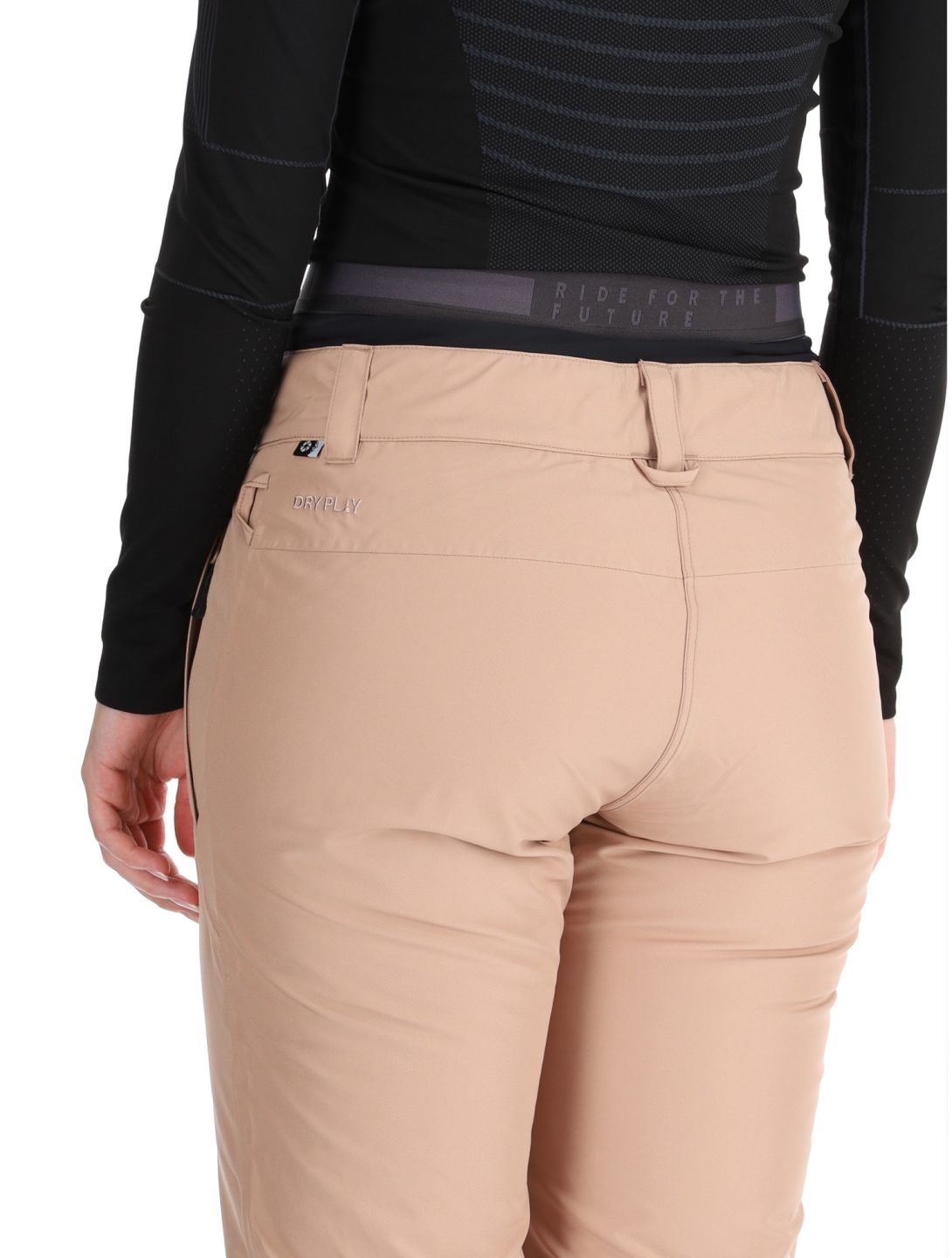 Picture, Exa pantalones de esquí mujeres Roebuck marrón 