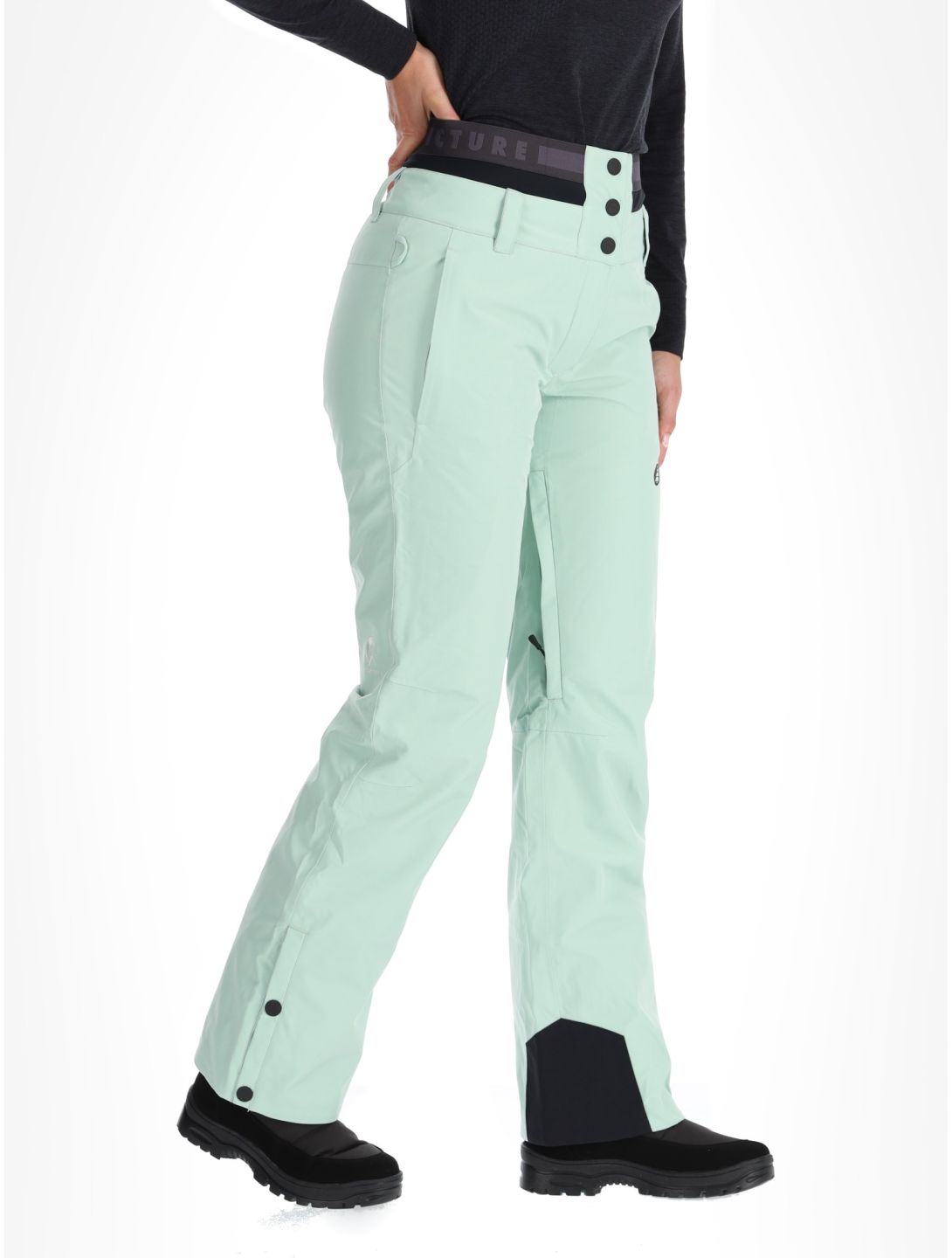 Picture, Exa pantalones de esquí mujeres Silt Green verde 