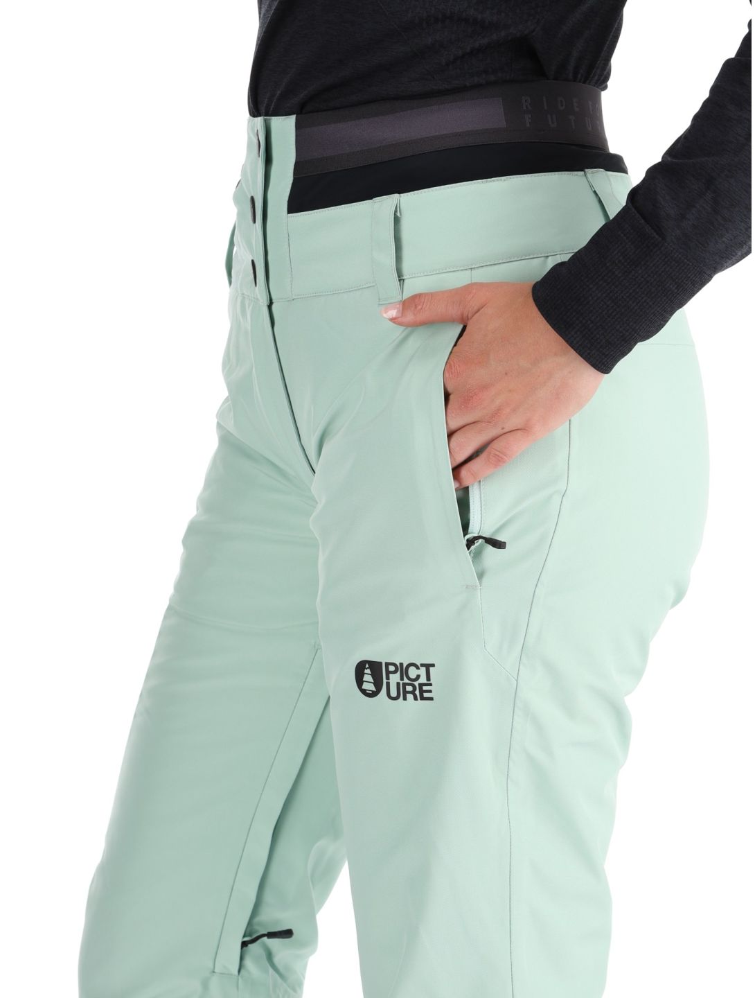 Picture, Exa pantalones de esquí mujeres Silt Green verde 