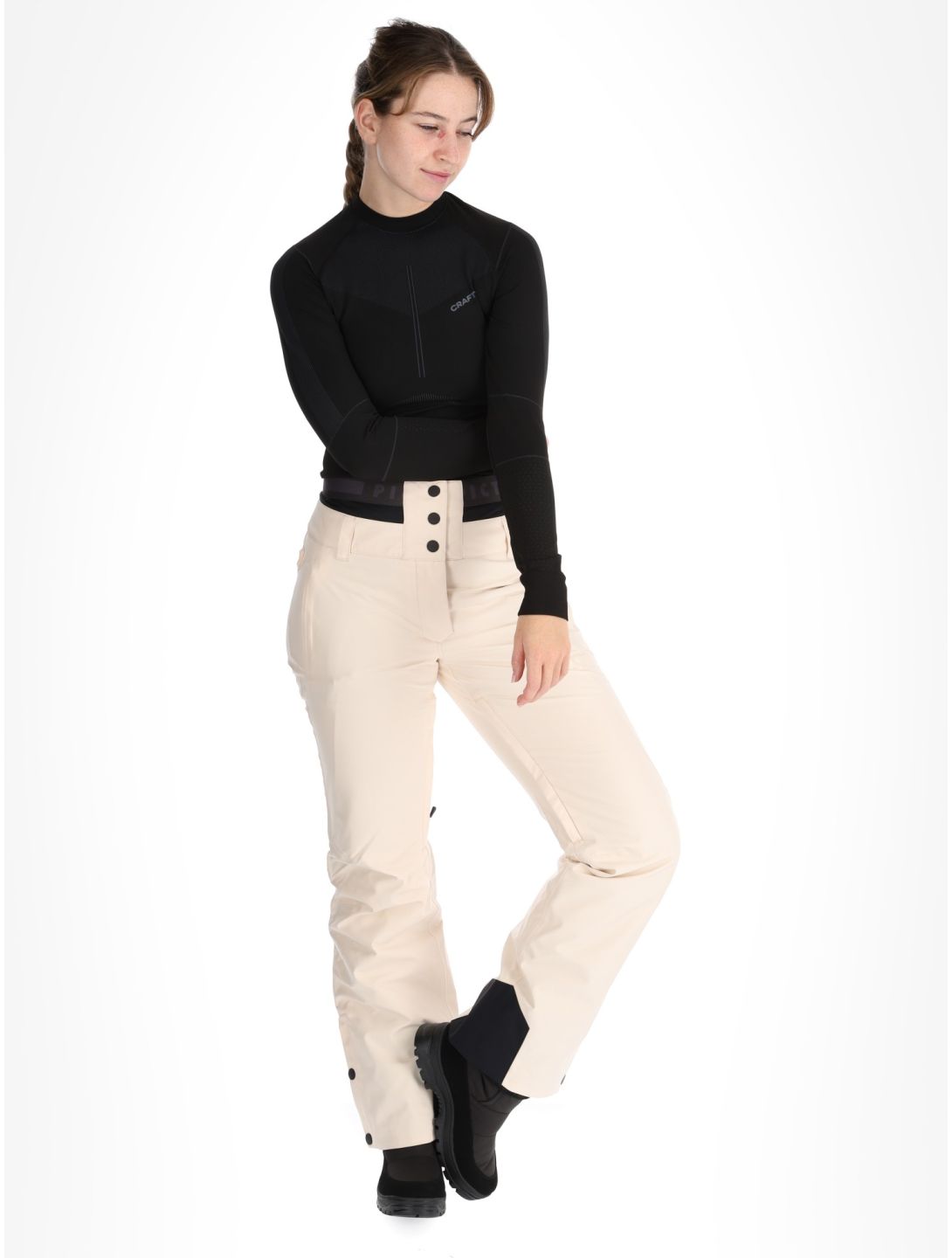 Picture, Exa pantalones de esquí mujeres Vanilla beige 