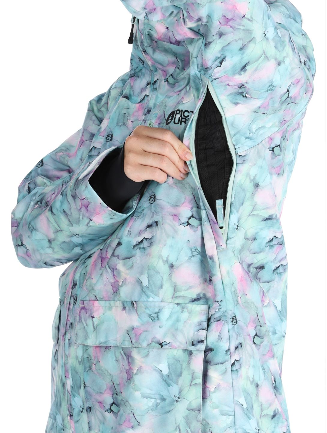 Picture, Glawi chaqueta de esquí mujeres Blurry Water Print multicolor 