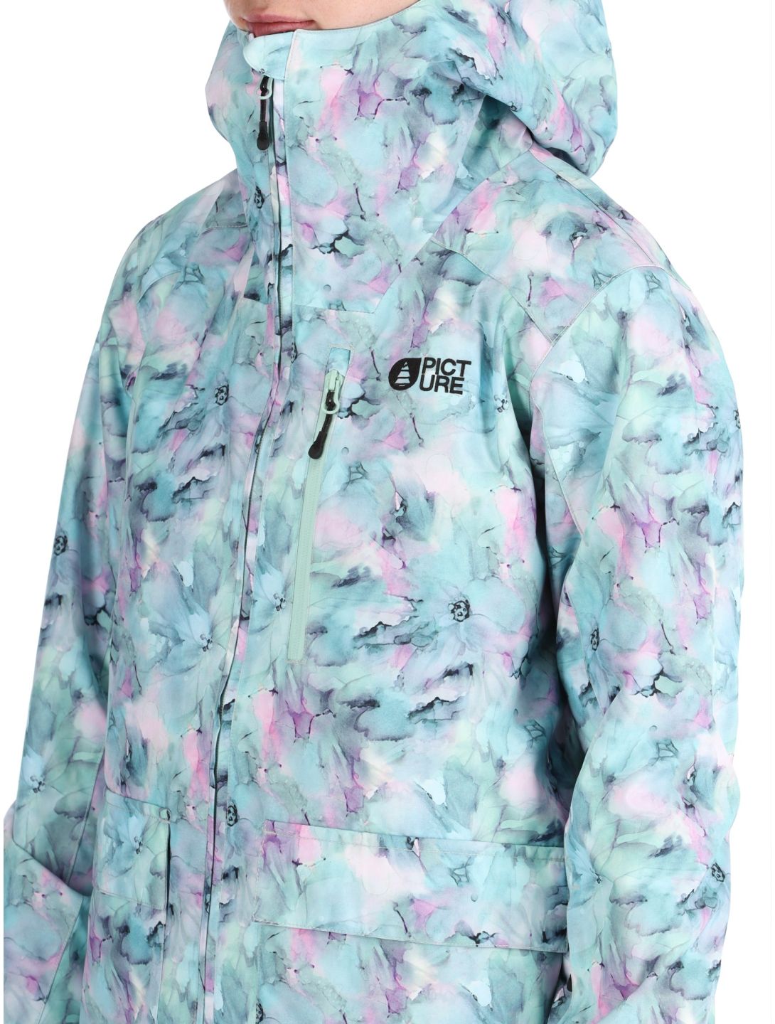 Picture, Glawi chaqueta de esquí mujeres Blurry Water Print multicolor 