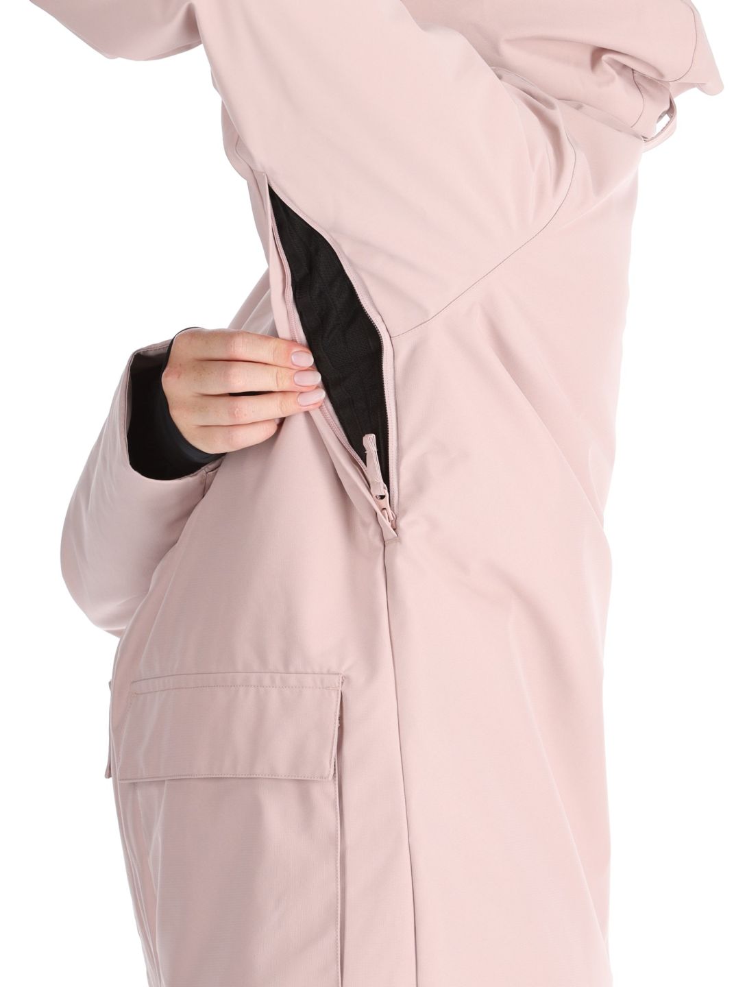 Picture, Glawi chaqueta de esquí mujeres Shadow Gray rosa 