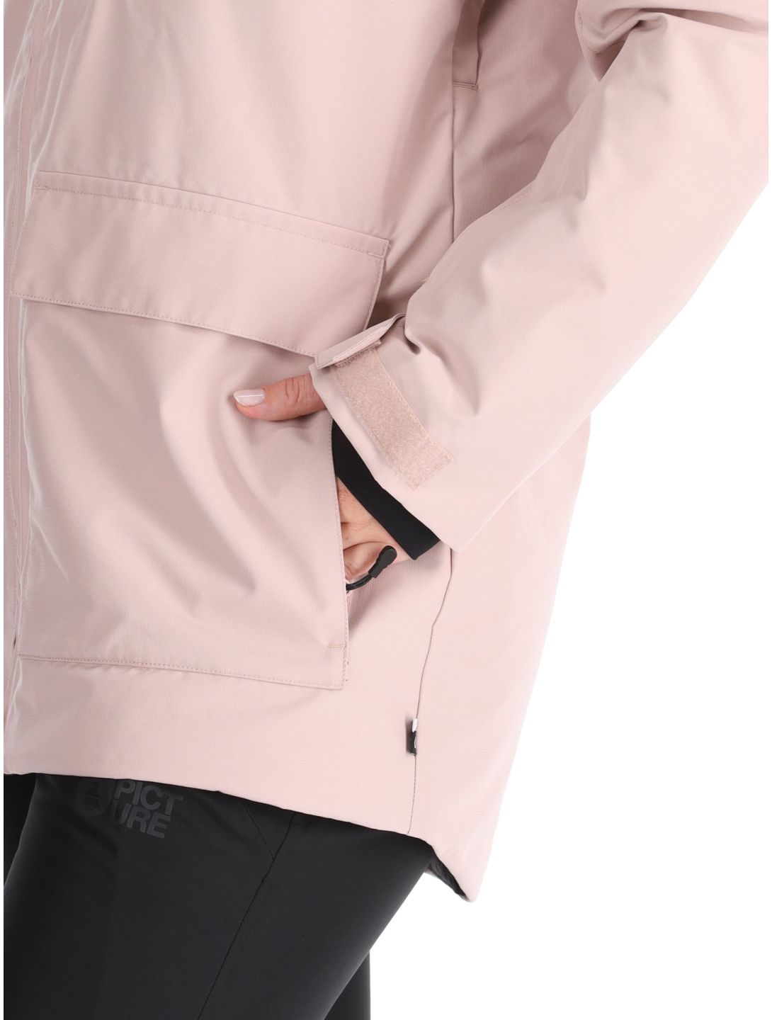 Picture, Glawi chaqueta de esquí mujeres Shadow Gray rosa 