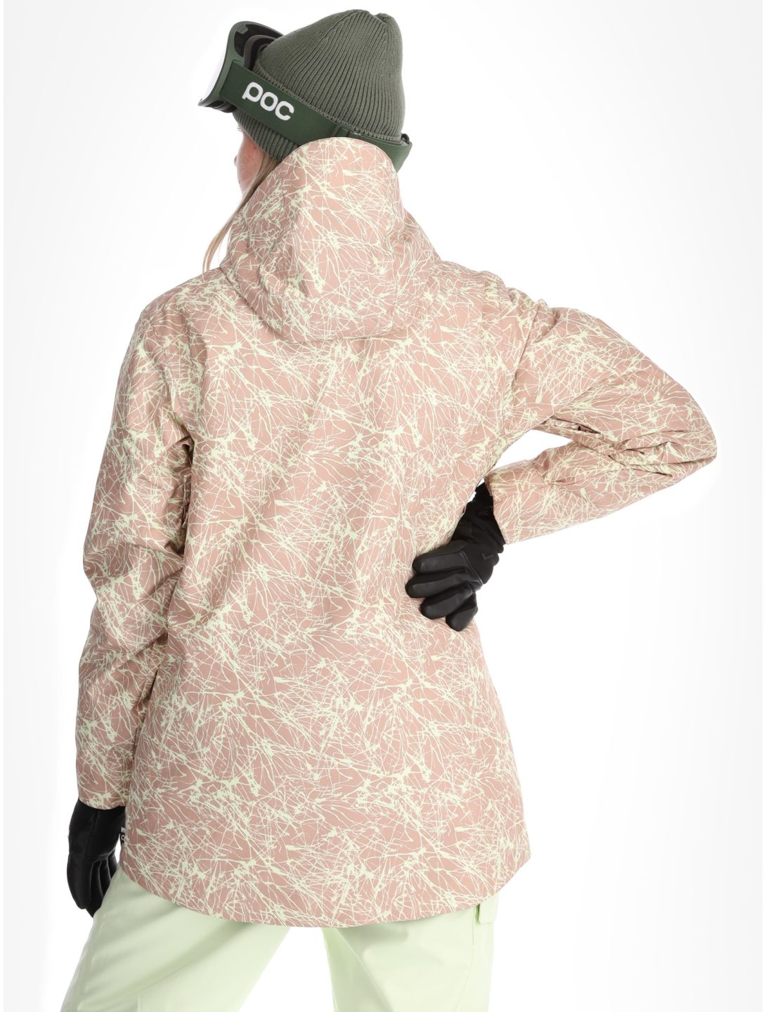 Picture, Glawi chaqueta de esquí mujeres Textury Print beige 