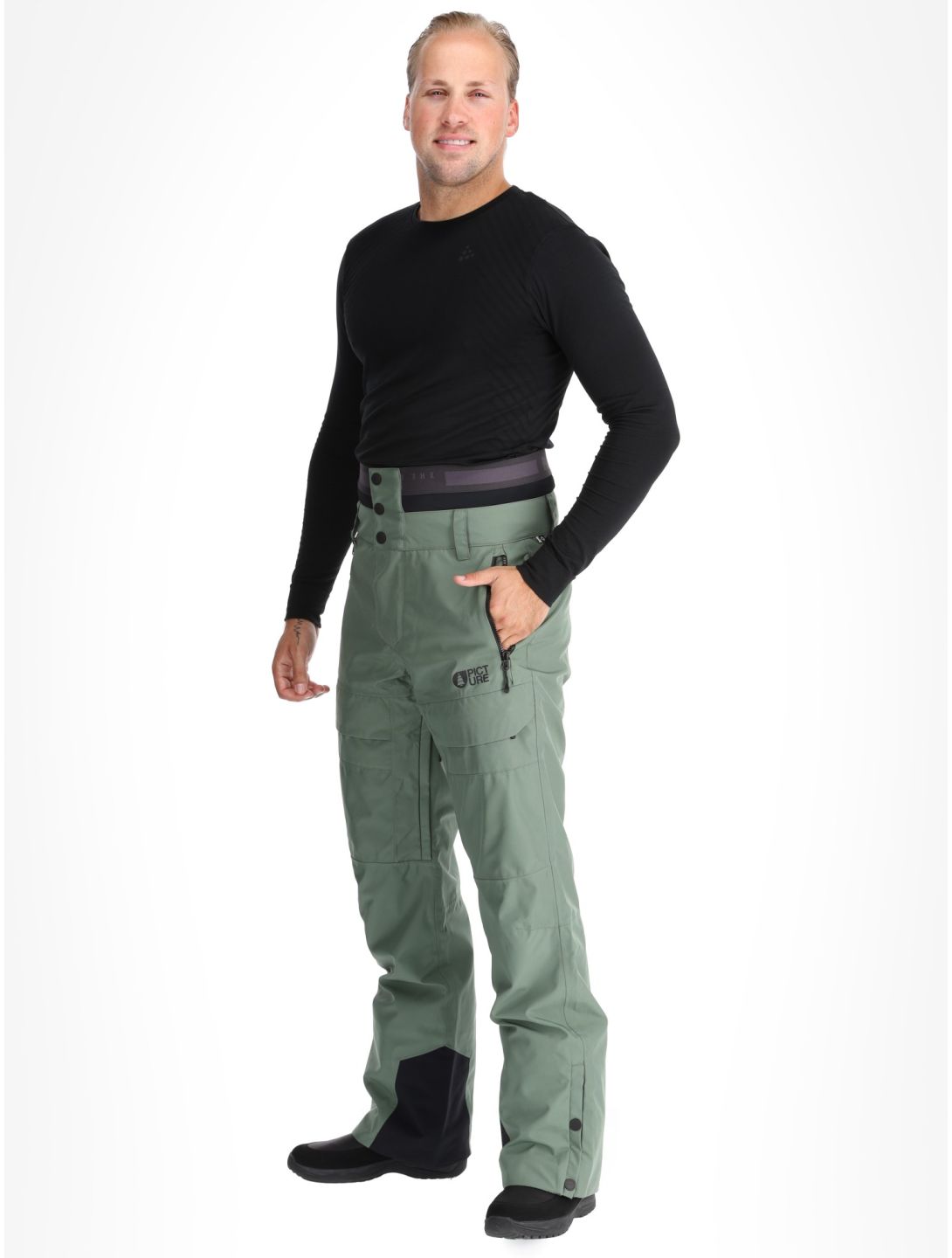 Picture, Impact pantalones de esquí hombres Laurel Wreath verde 