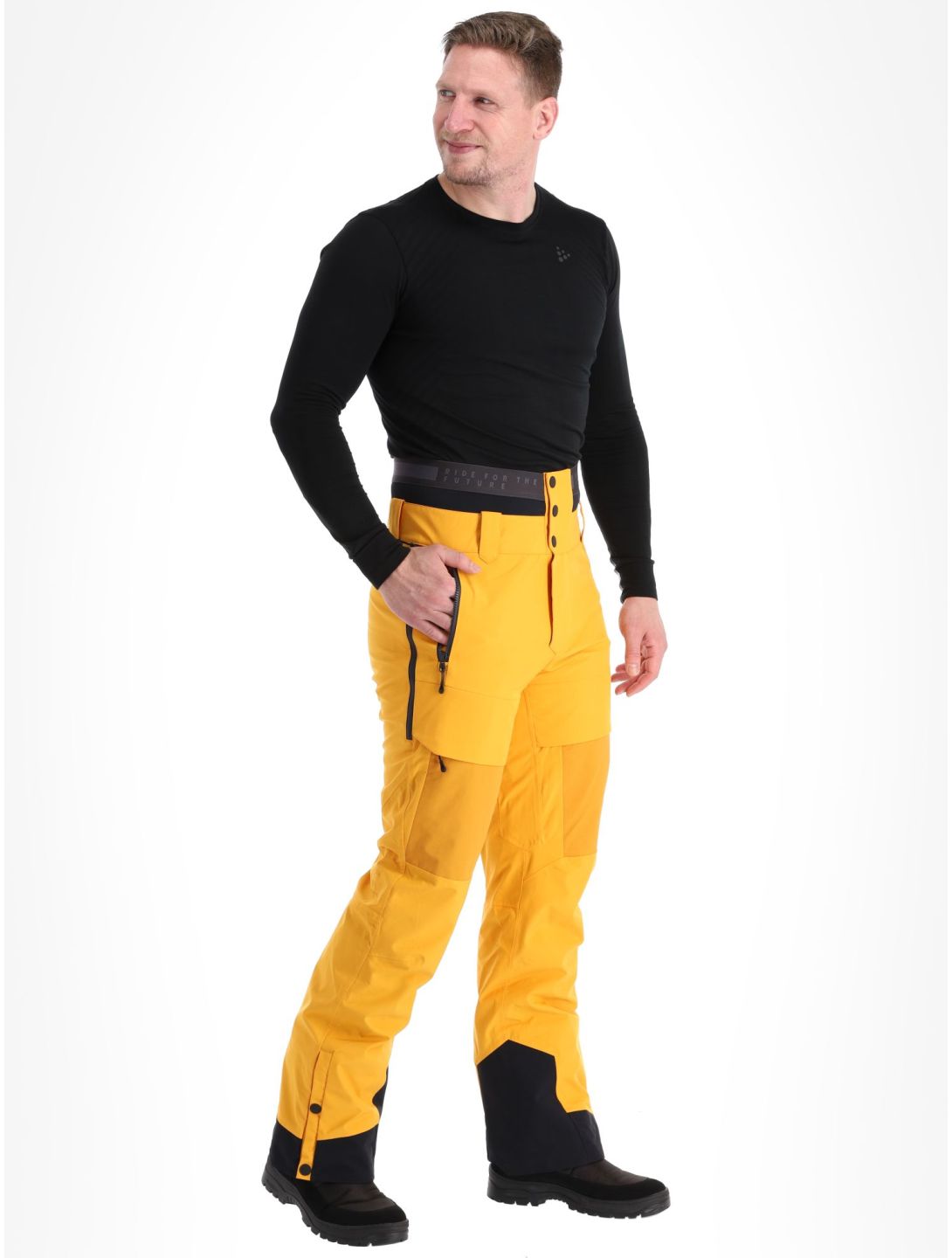 Picture, Impact pantalones de esquí hombres Autumn Blaze amarillo 