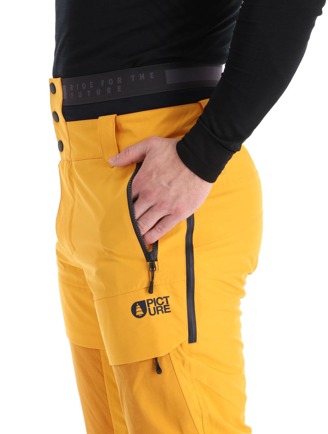 Picture, Impact pantalones de esquí hombres Autumn Blaze amarillo 