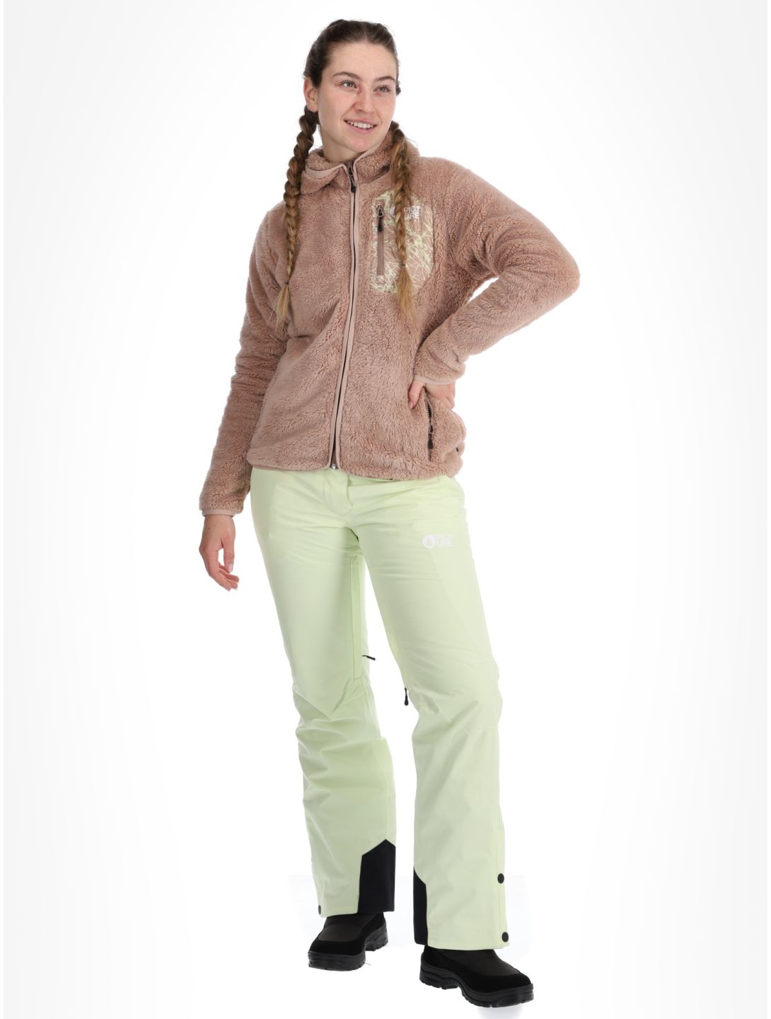 Picture, Izimo Fz Fleece chaleco mujeres Roebuck marrón 