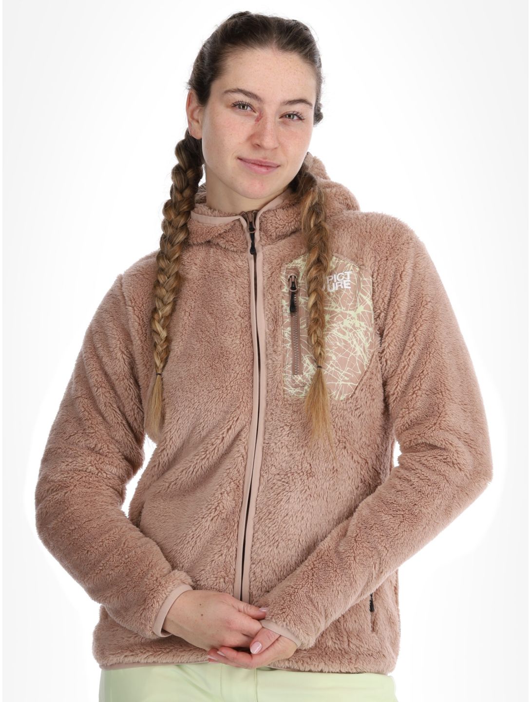 Picture, Izimo Fz Fleece chaleco mujeres Roebuck marrón 