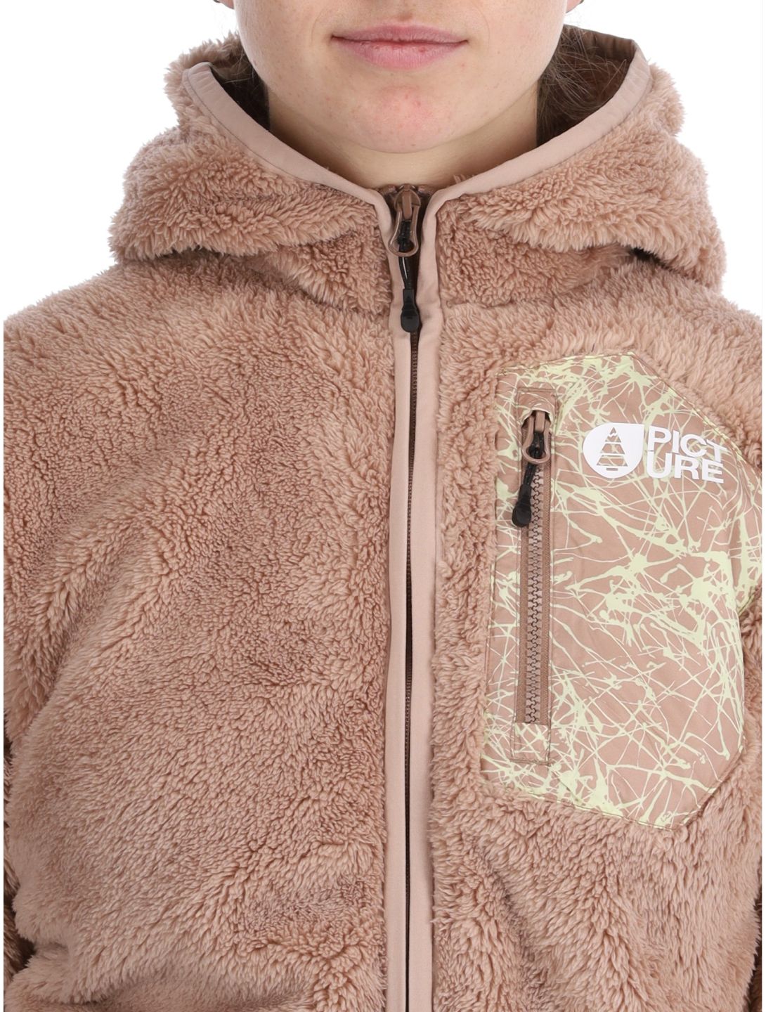 Picture, Izimo Fz Fleece chaleco mujeres Roebuck marrón 