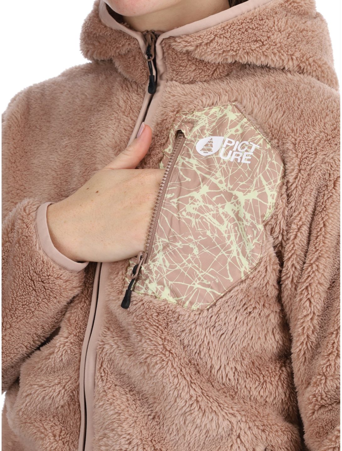 Picture, Izimo Fz Fleece chaleco mujeres Roebuck marrón 