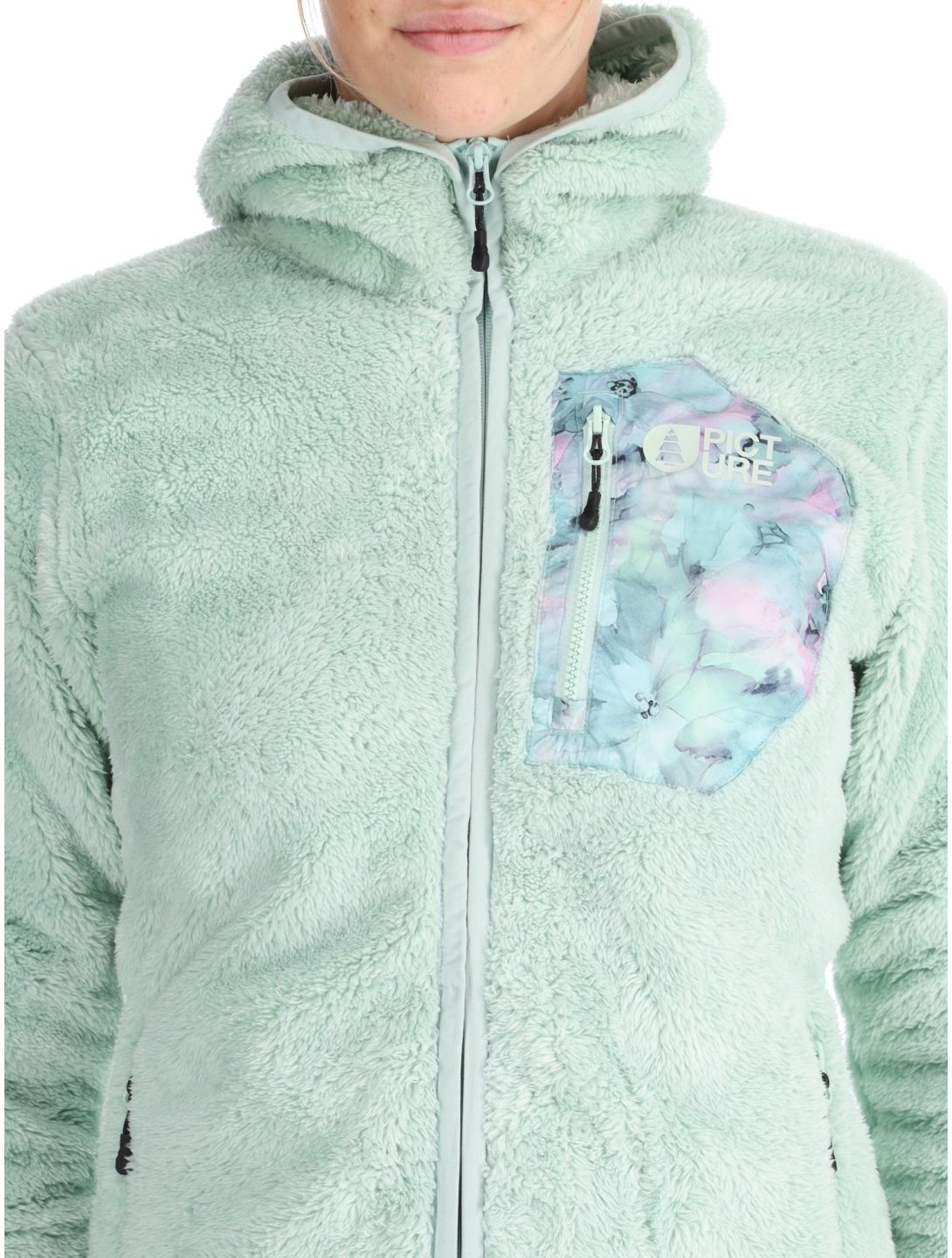 Picture, Izimo Fz Fleece chaleco mujeres Silt Green verde 