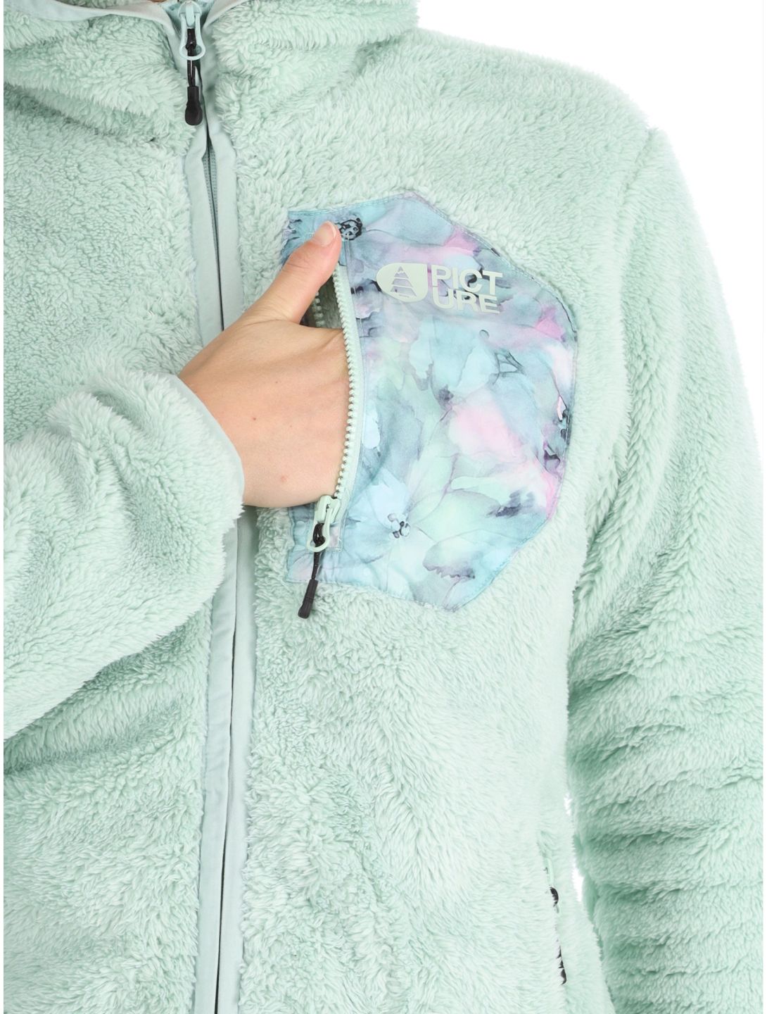 Picture, Izimo Fz Fleece chaleco mujeres Silt Green verde 