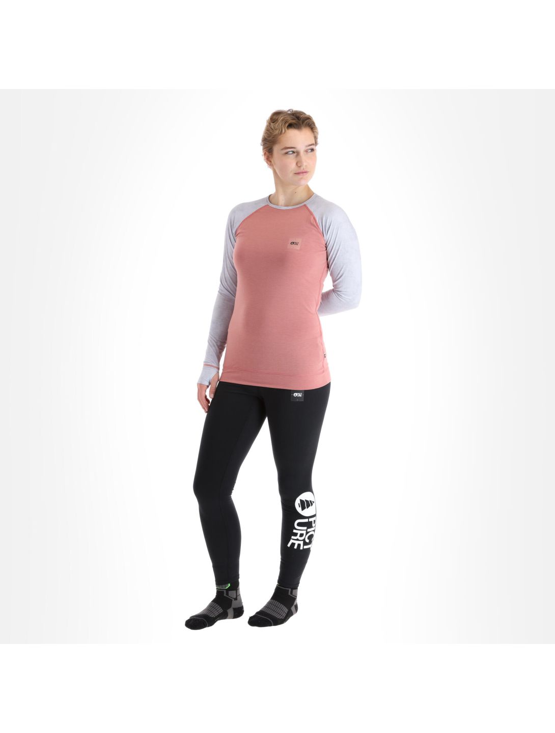 Picture, Milita Top camisa termoactiva mujeres ash rosa 