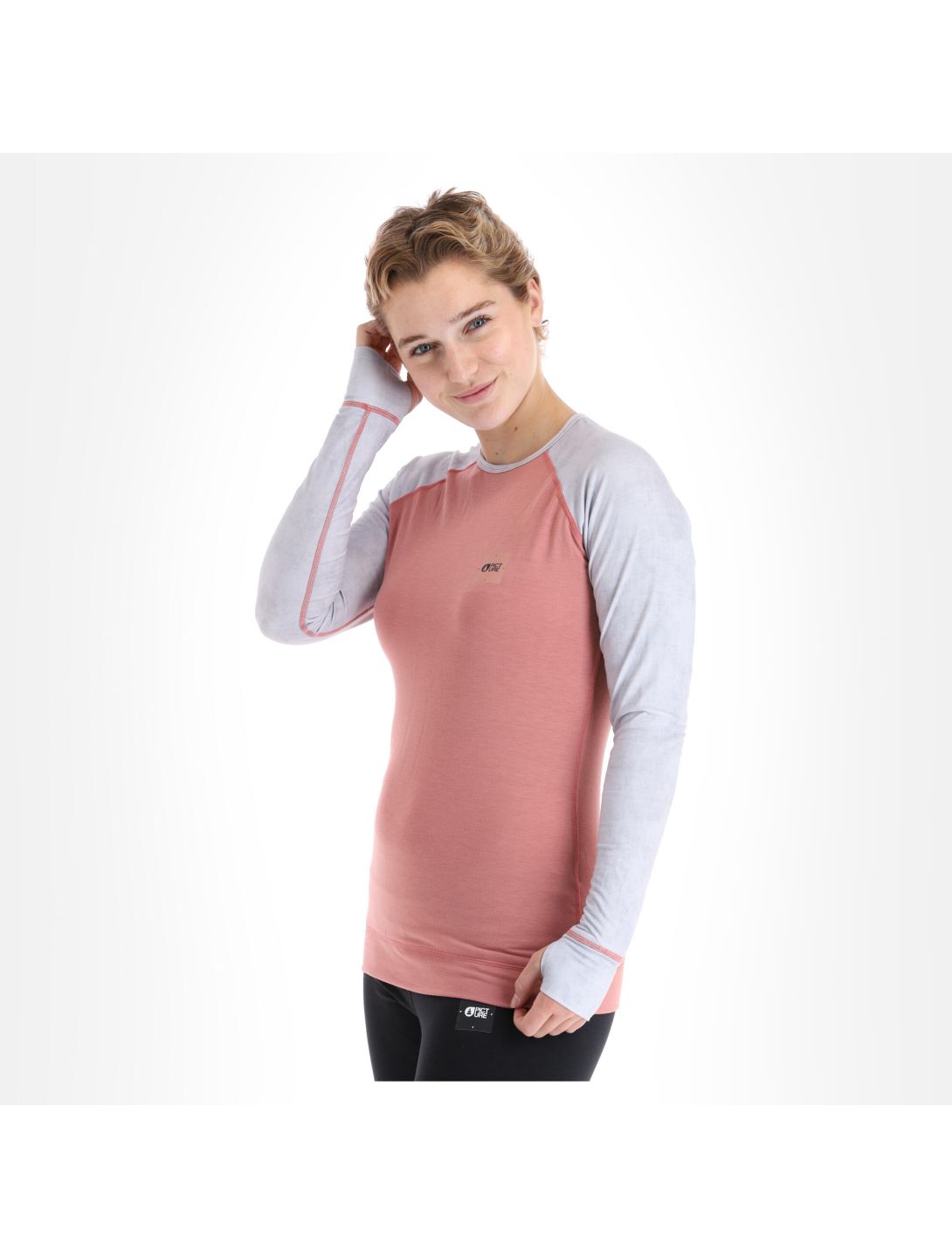 Picture, Milita Top camisa termoactiva mujeres ash rosa 