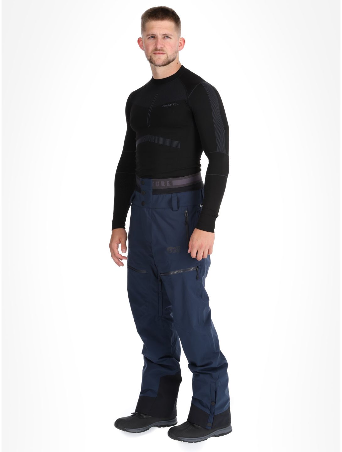 Picture, Naikoon pantalones de esquí hombres Dark Blue azul 