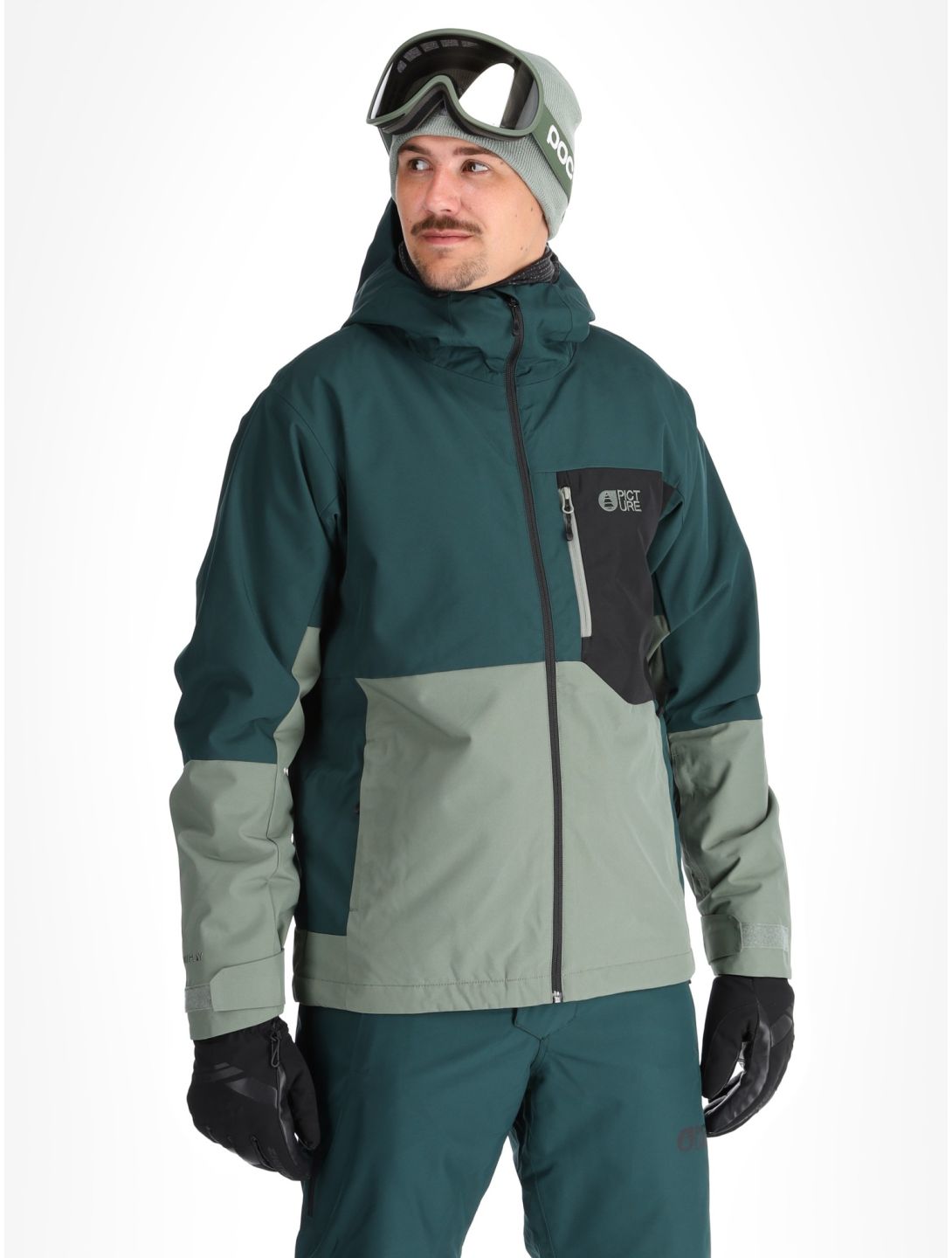 Picture, Nitric chaqueta de esquí hombres Ponderosa Pine verde 