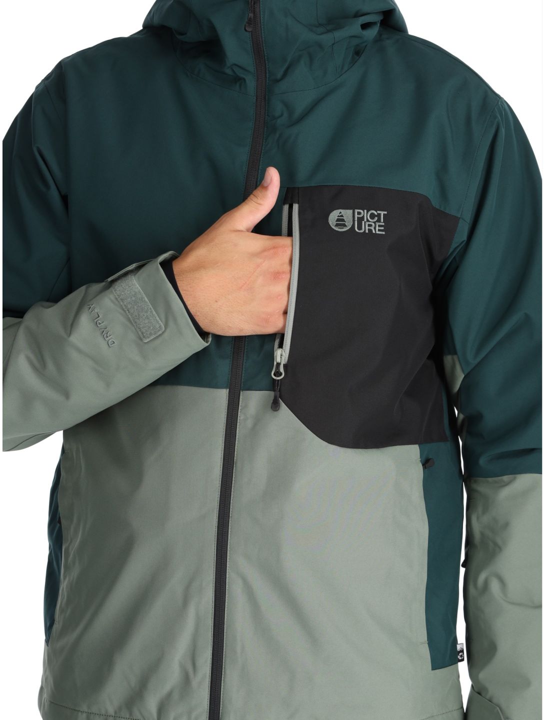 Picture, Nitric chaqueta de esquí hombres Ponderosa Pine verde 