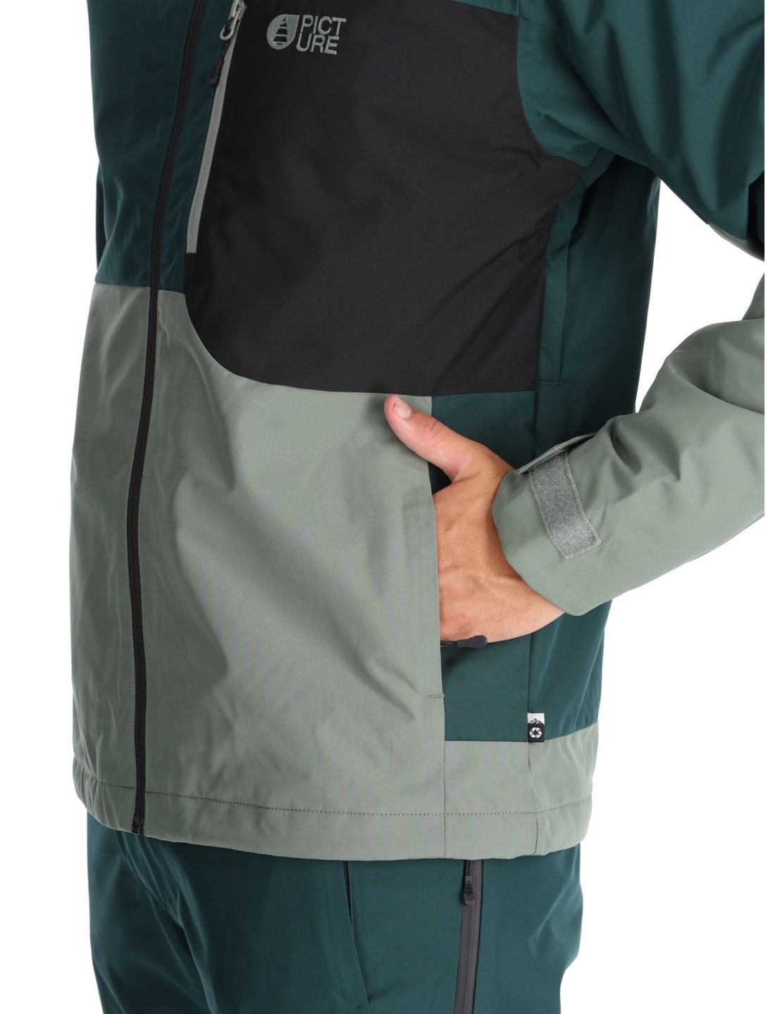 Picture, Nitric chaqueta de esquí hombres Ponderosa Pine verde 