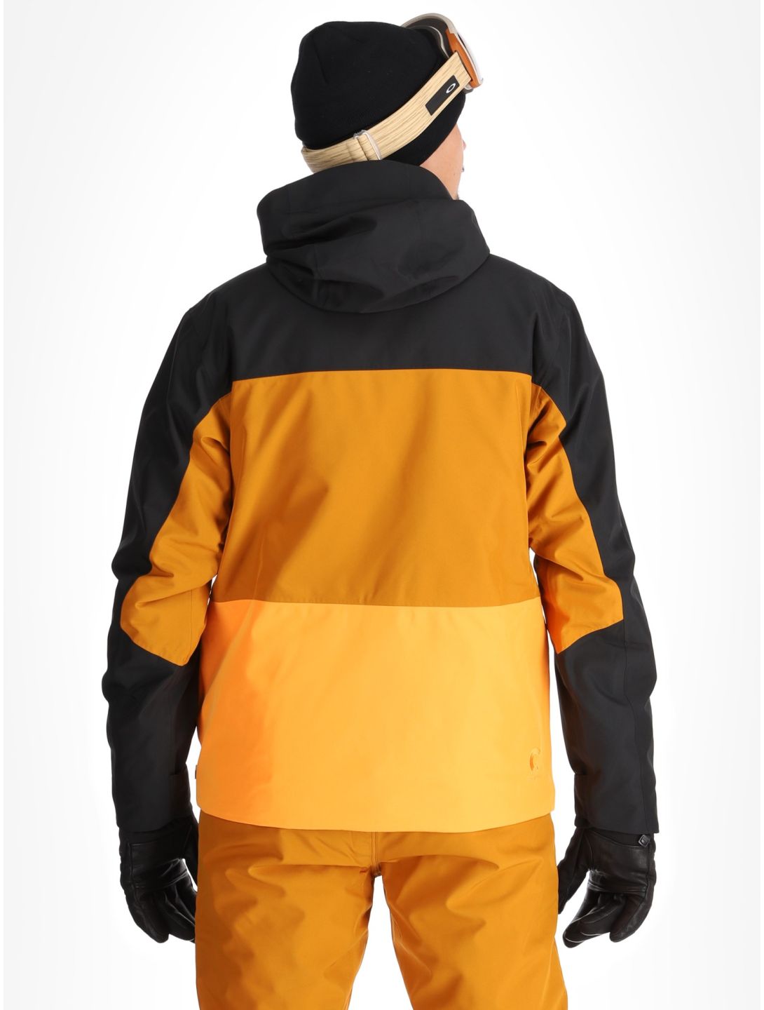 Picture, Object chaqueta de esquí hombres Black Honey Carrot naranja, negro 