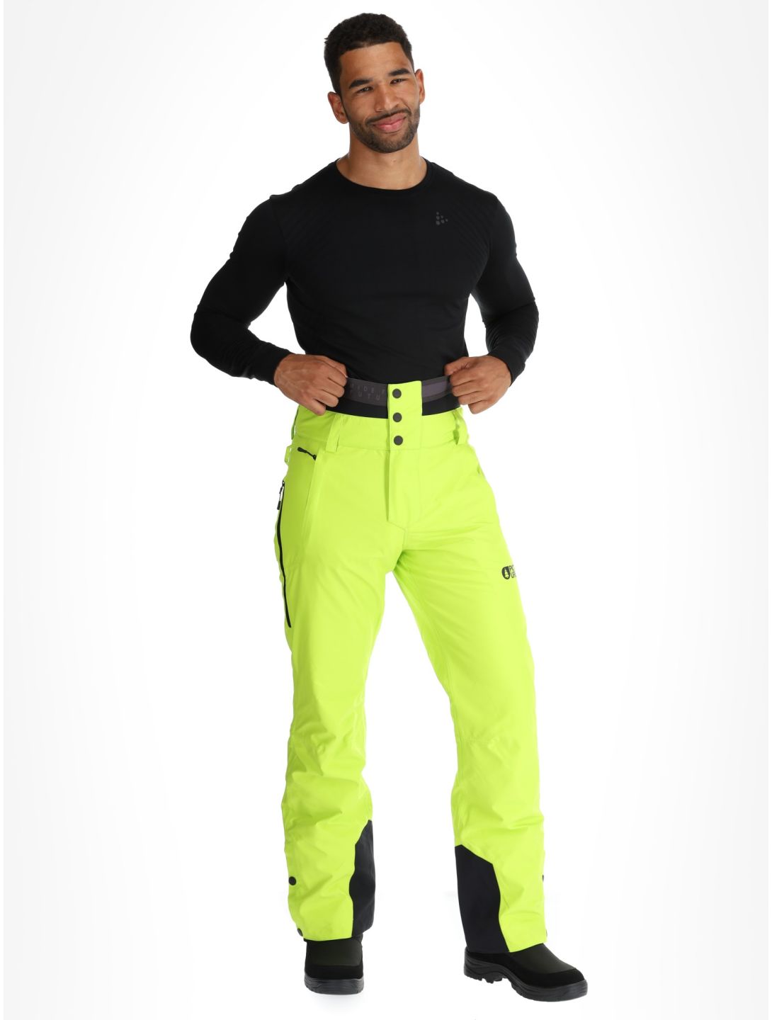 Picture, Object pantalones de esquí hombres Acid Lime amarillo 