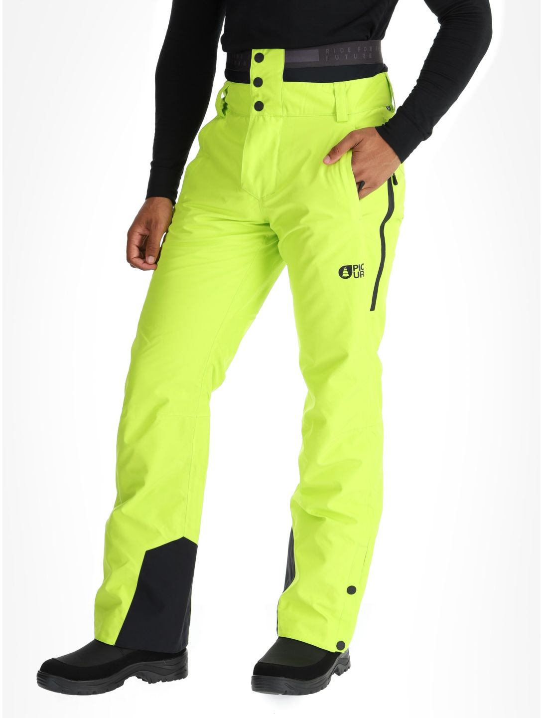 Picture, Object pantalones de esquí hombres Acid Lime amarillo 