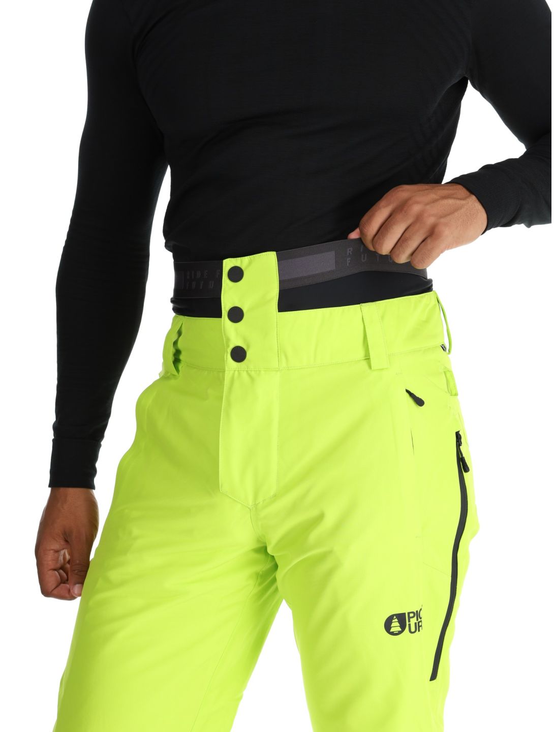 Picture, Object pantalones de esquí hombres Acid Lime amarillo 