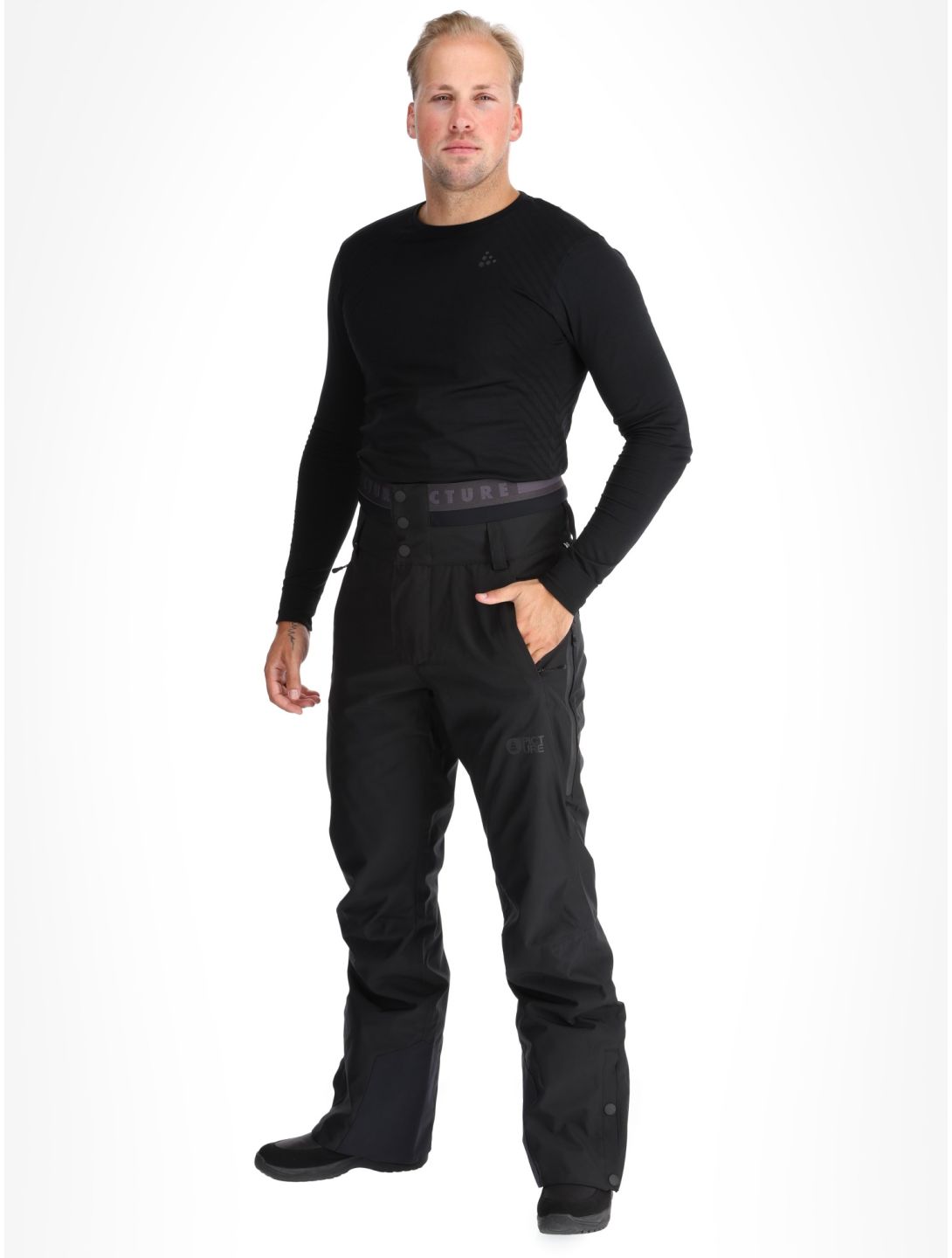 Picture, Object pantalones de esquí hombres Black negro 