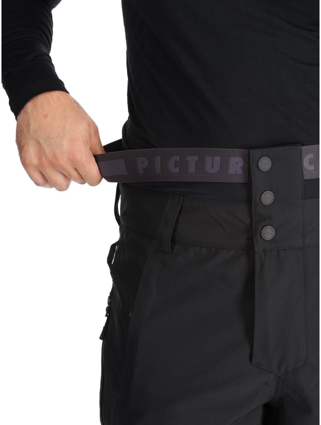 Picture, Object pantalones de esquí hombres Black negro 