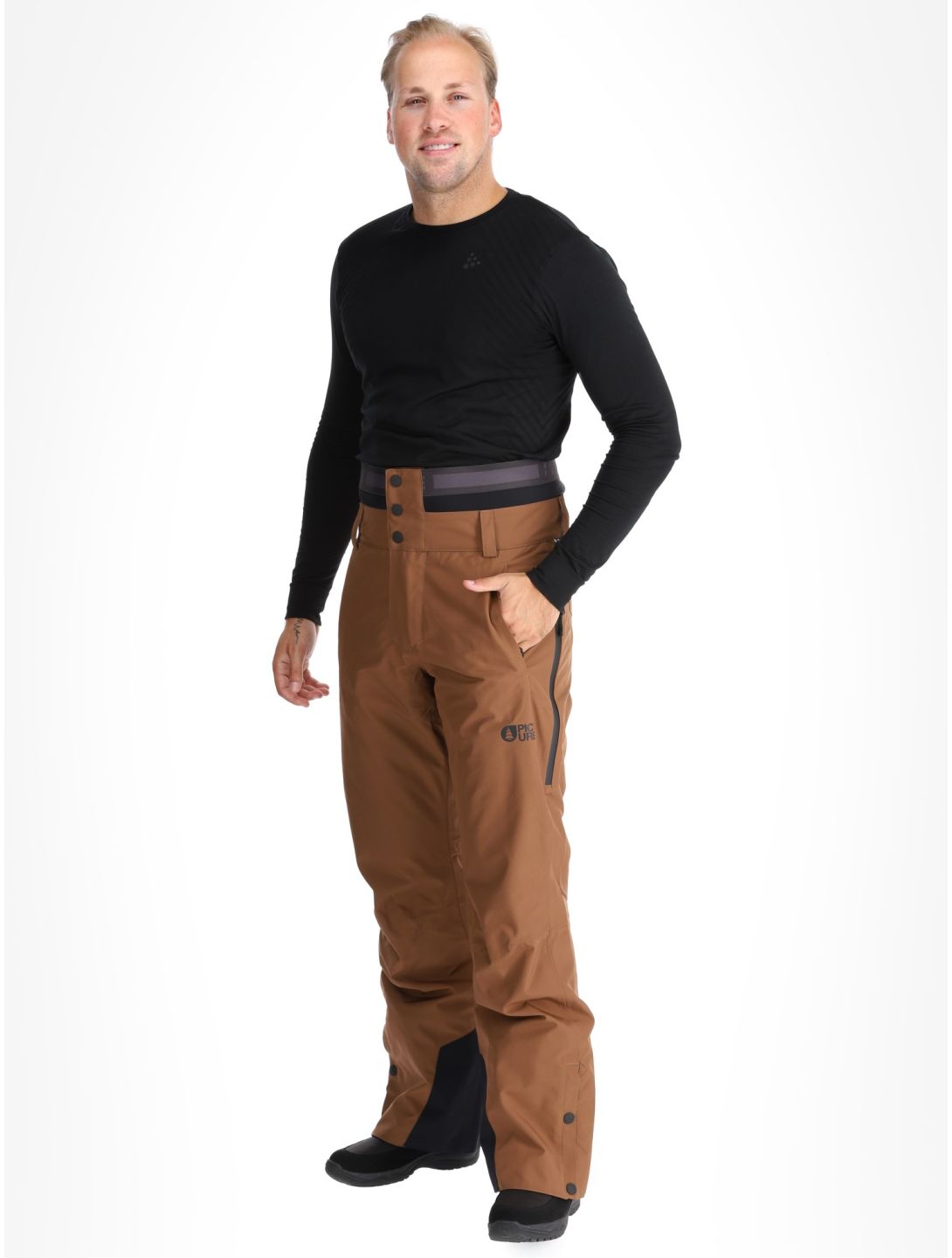 Picture, Object pantalones de esquí hombres Cocoa Brown marrón 